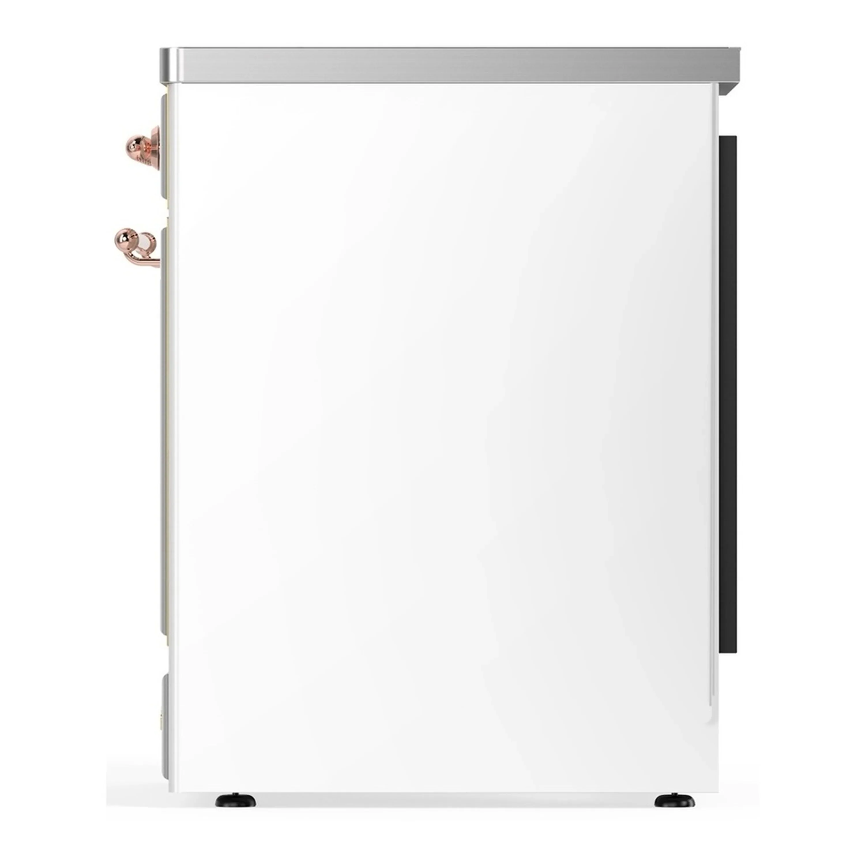 ILVE Majestic III 30-Inch Induction Range with 4 Induction Elements and Solid Door Electric Oven in White with Copper Trim (UMIB30QNR3WHP) - Image 5