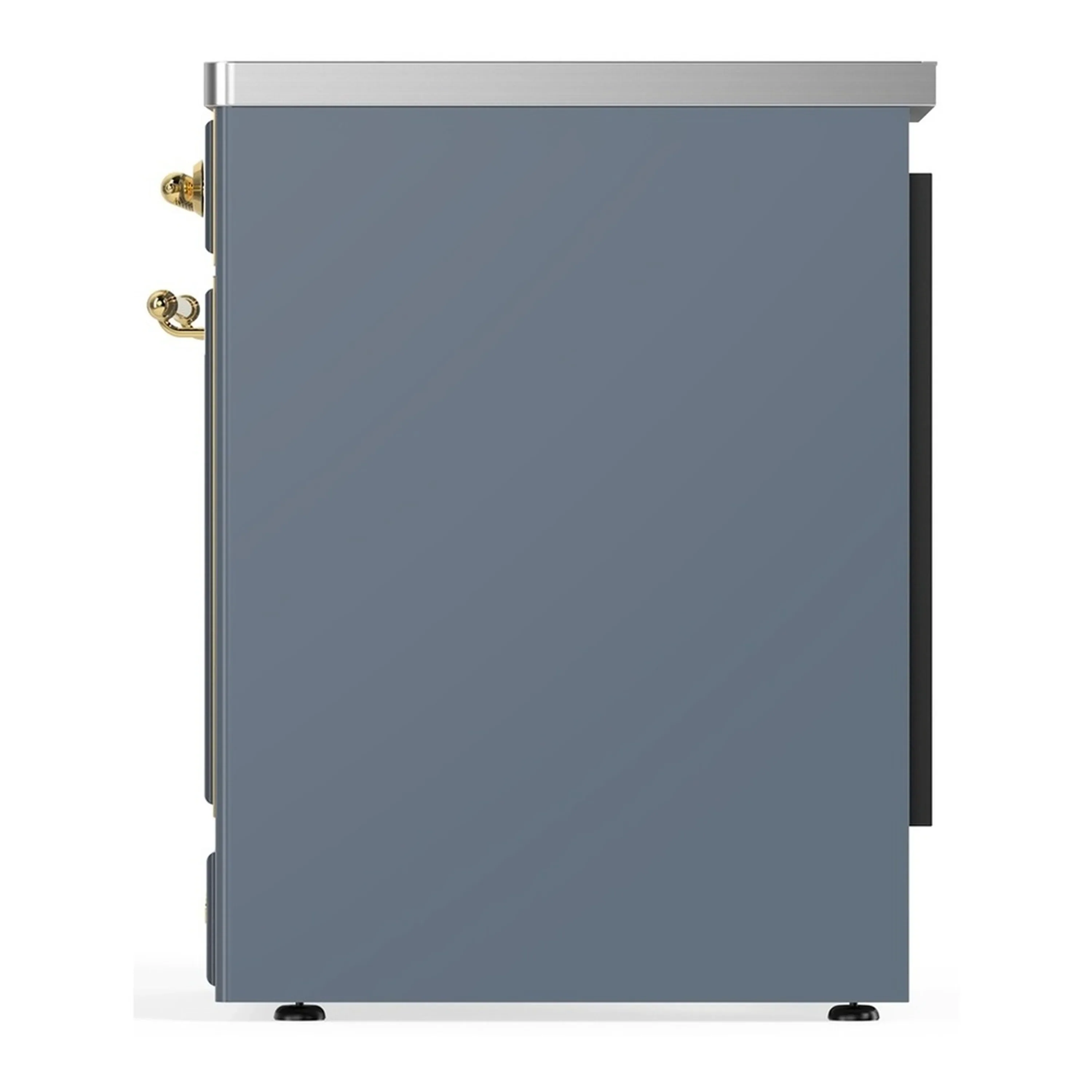 ILVE Majestic III 30-Inch Induction Range with 4 Induction Elements and Triple Glass Door Electric Oven in Blue Grey with Brass Trim (UMIB30NR3BGG) - Image 6