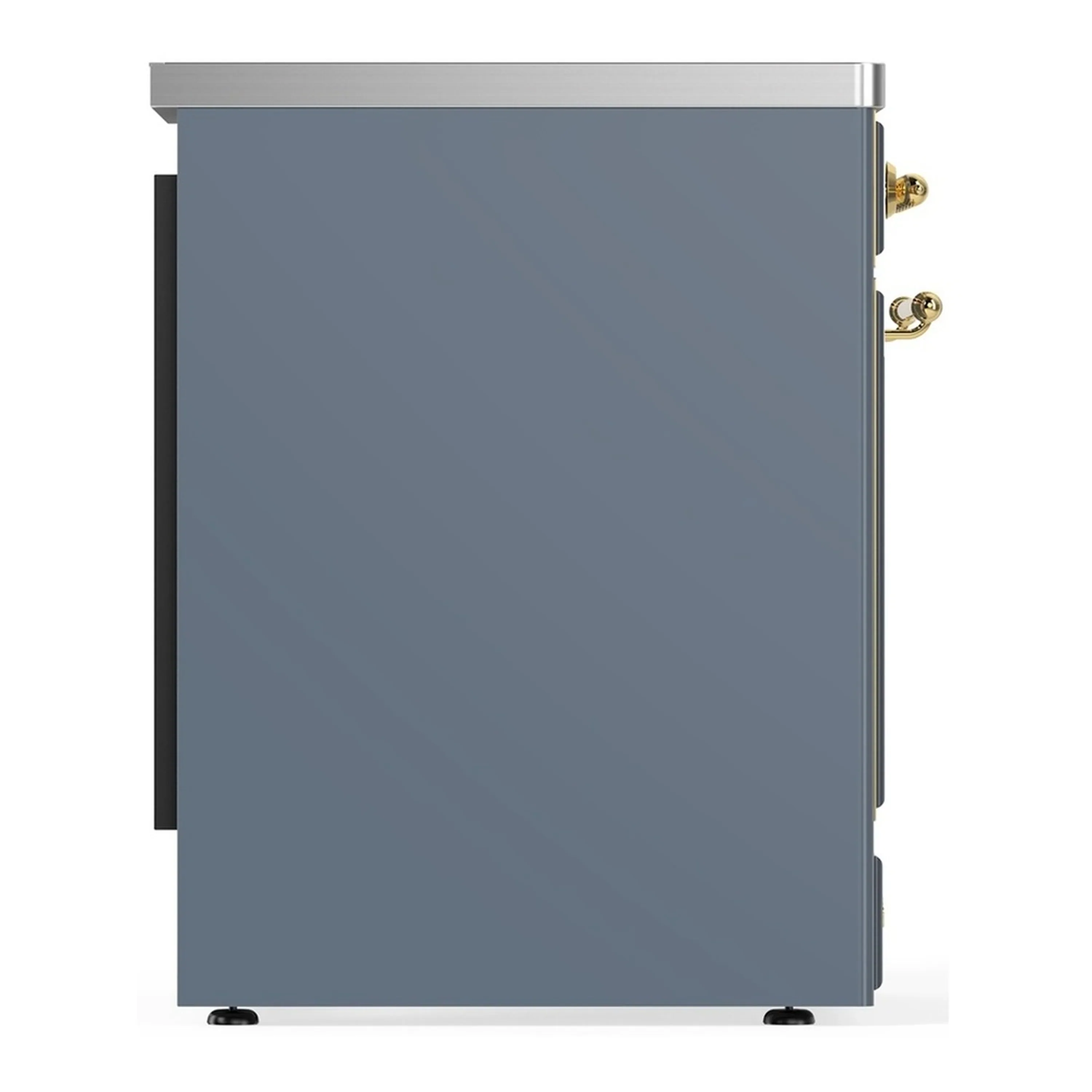 ILVE Majestic III 30-Inch Induction Range with 4 Induction Elements and Solid Door Electric Oven in Blue Grey with Brass Trim (UMIB30QNR3BGG) - Image 6