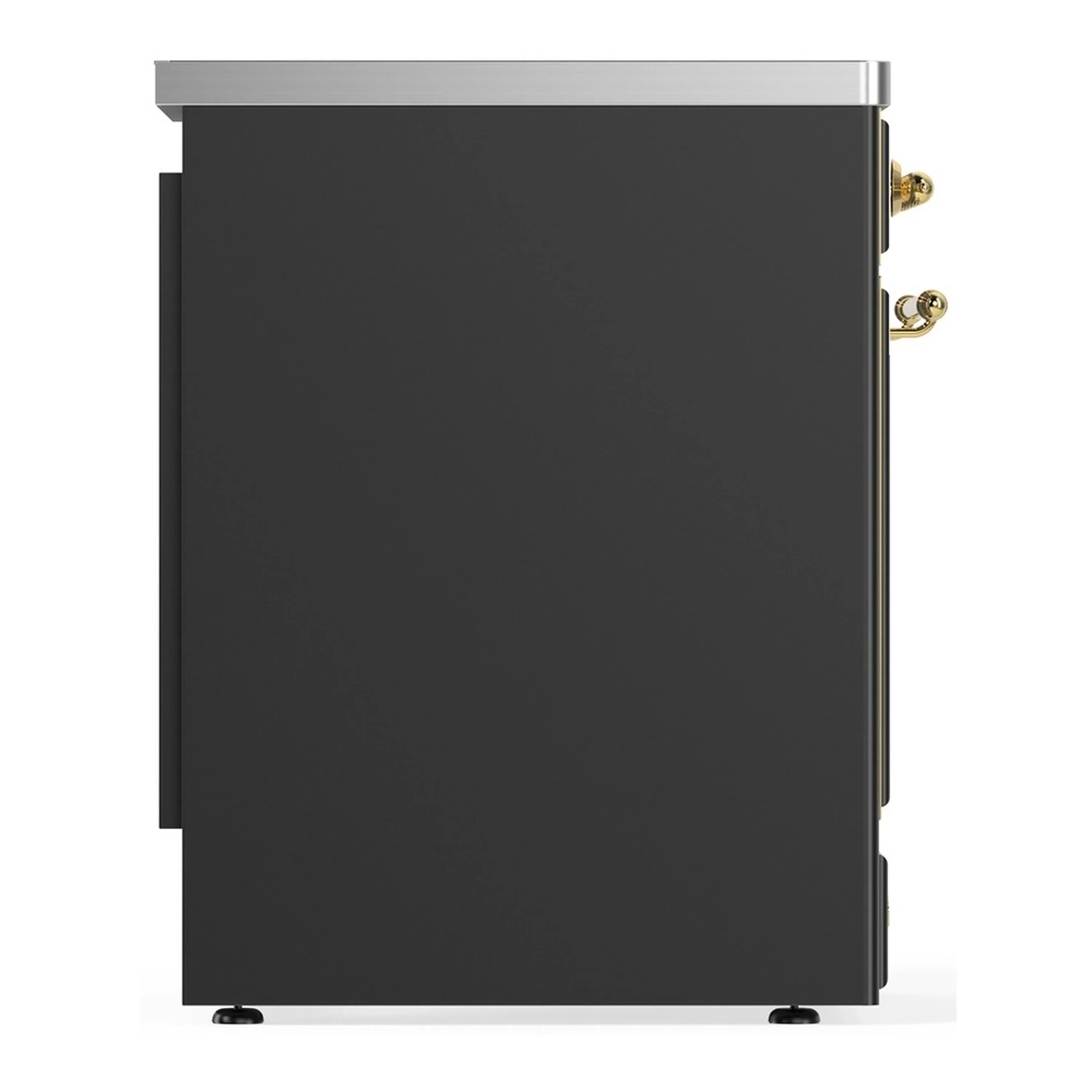 ILVE Majestic III 30-Inch Induction Range with 4 Induction Elements and Solid Door Electric Oven in Matte Graphite with Brass Trim (UMIB30QNR3MGG) - Image 6