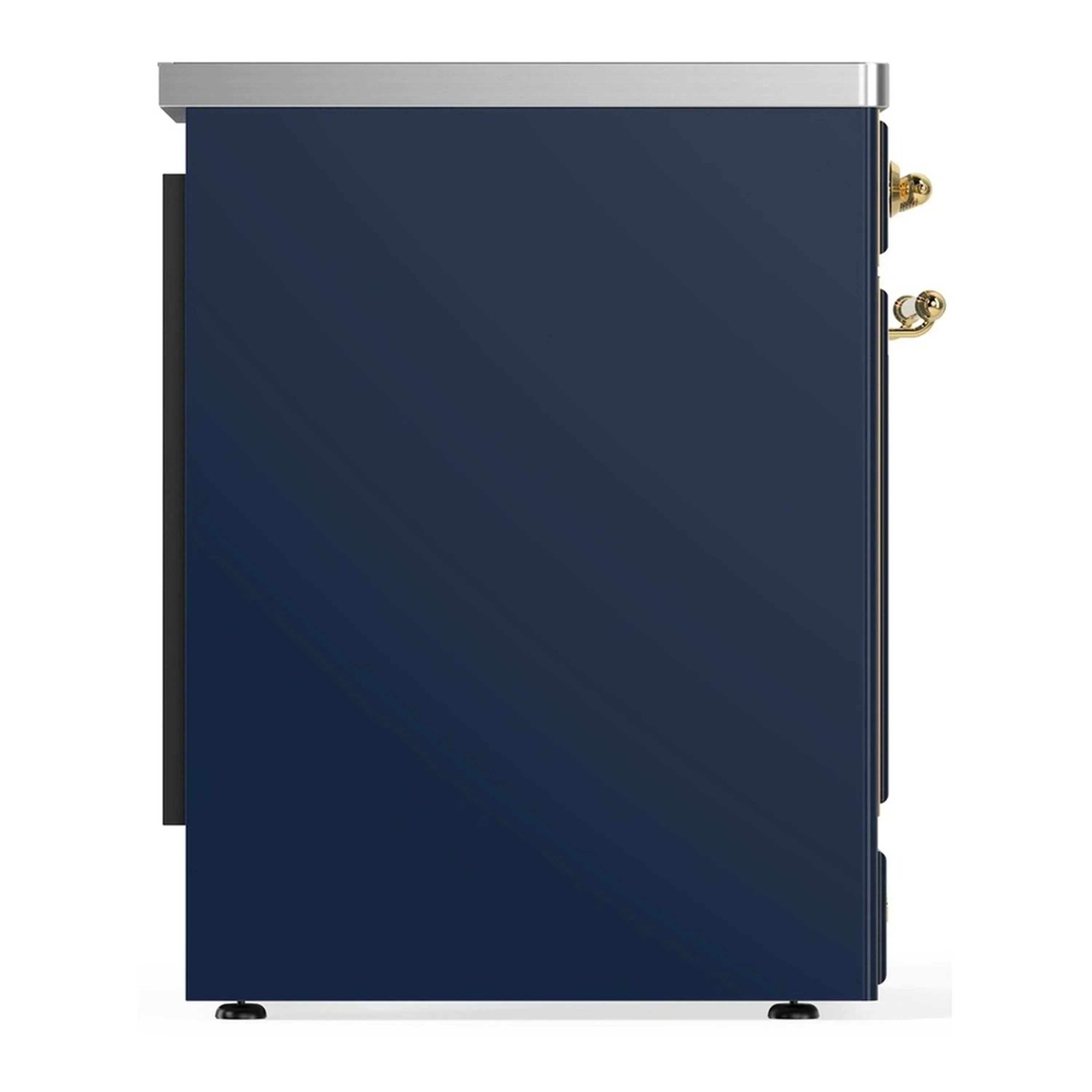 ILVE Majestic III 30-Inch Induction Range with 4 Induction Elements and Solid Door Electric Oven in Mightnight Blue with Brass Trim (UMIB30QNR3MBG) - Image 6