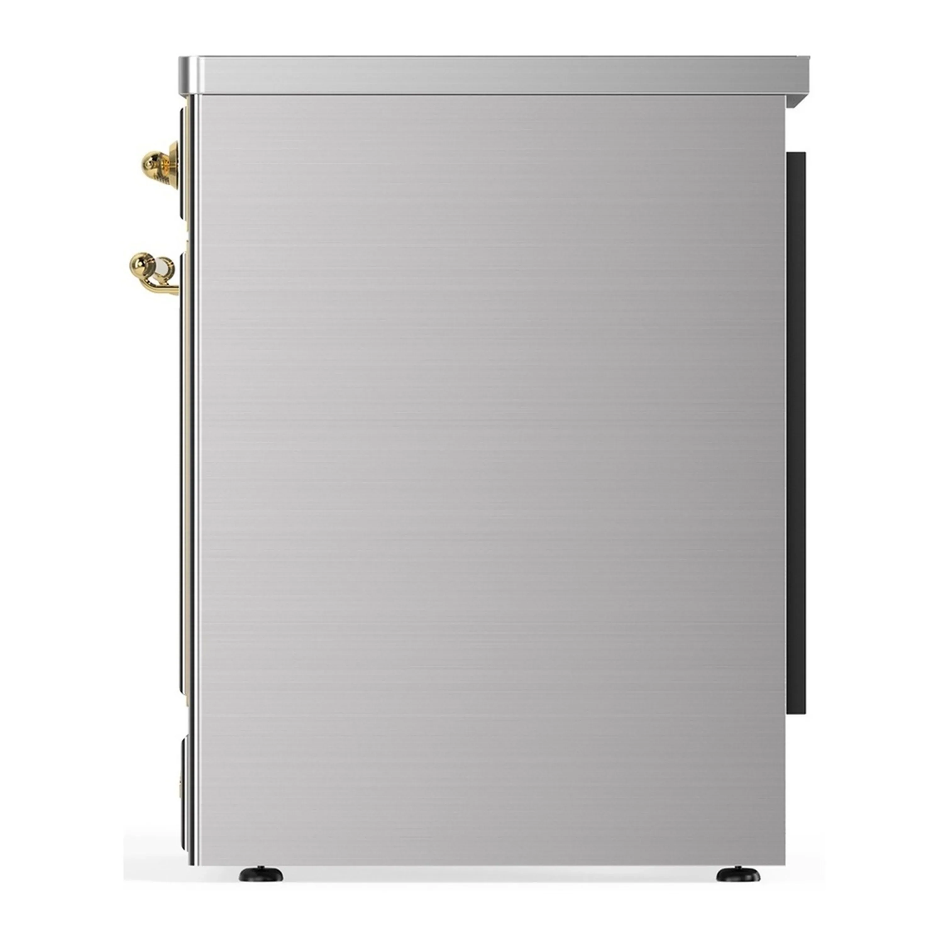 ILVE Majestic III 30-Inch Induction Range with 4 Induction Elements and Triple Glass Door Electric Oven in Stainless Steel with Brass Trim (UMIB30NR3SSG) - Image 5