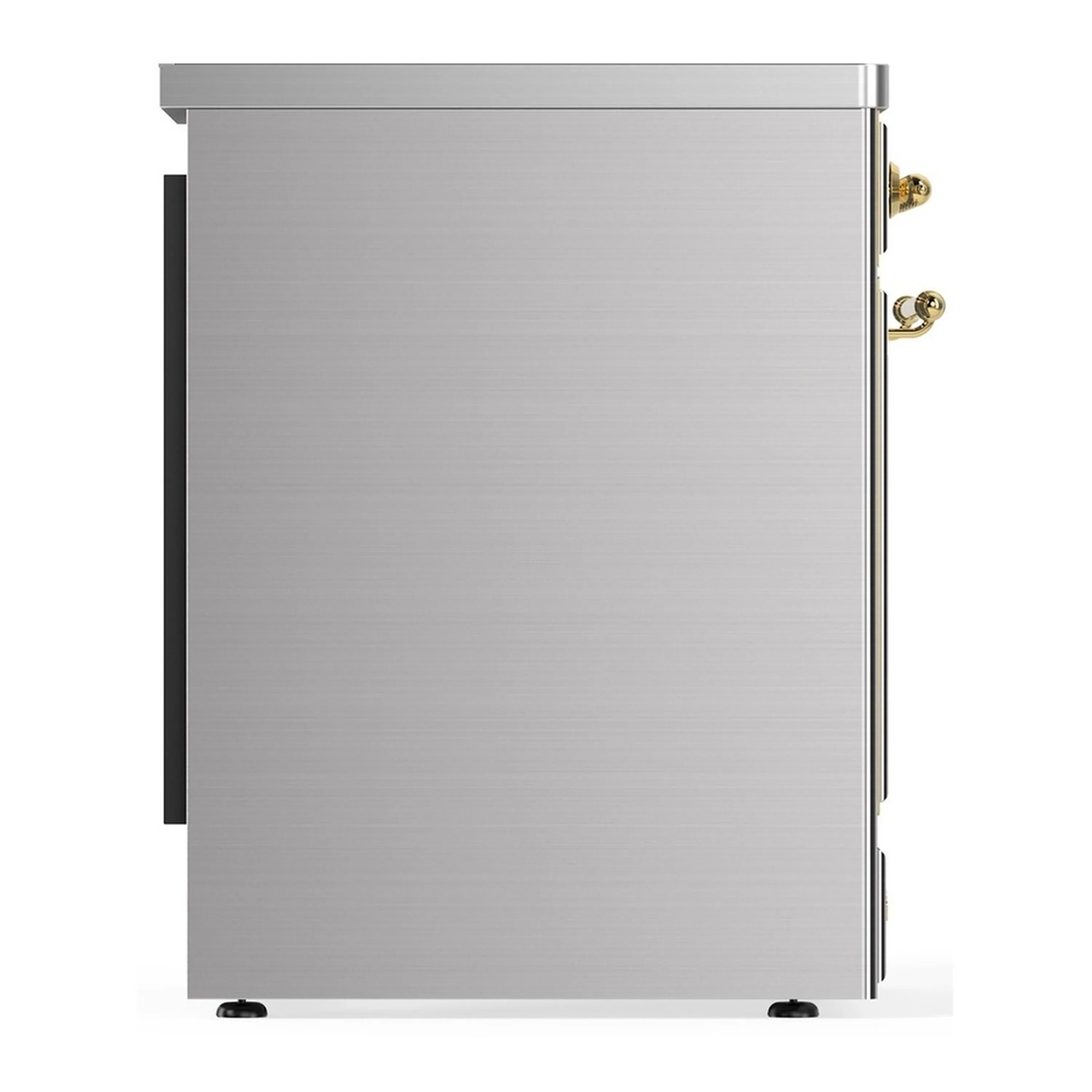 ILVE Majestic III 30-Inch Induction Range with 4 Induction Elements and Triple Glass Door Electric Oven in Stainless Steel with Brass Trim (UMIB30NR3SSG) - Image 6