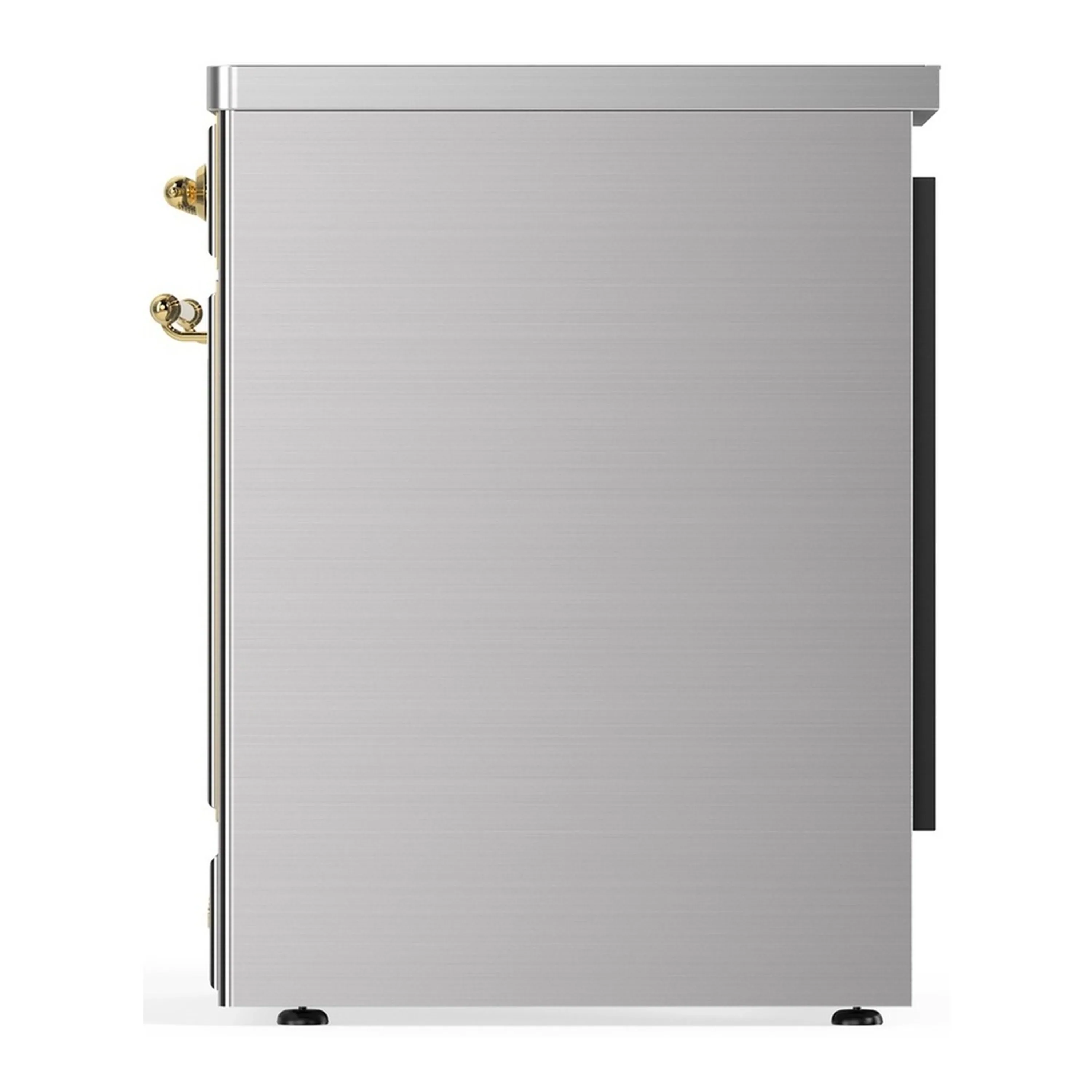 ILVE Majestic III 30-Inch Induction Range with 4 Induction Elements and Solid Door Electric Oven in Stainless Steel with Brass Trim (UMIB30QNR3SSG) - Image 5