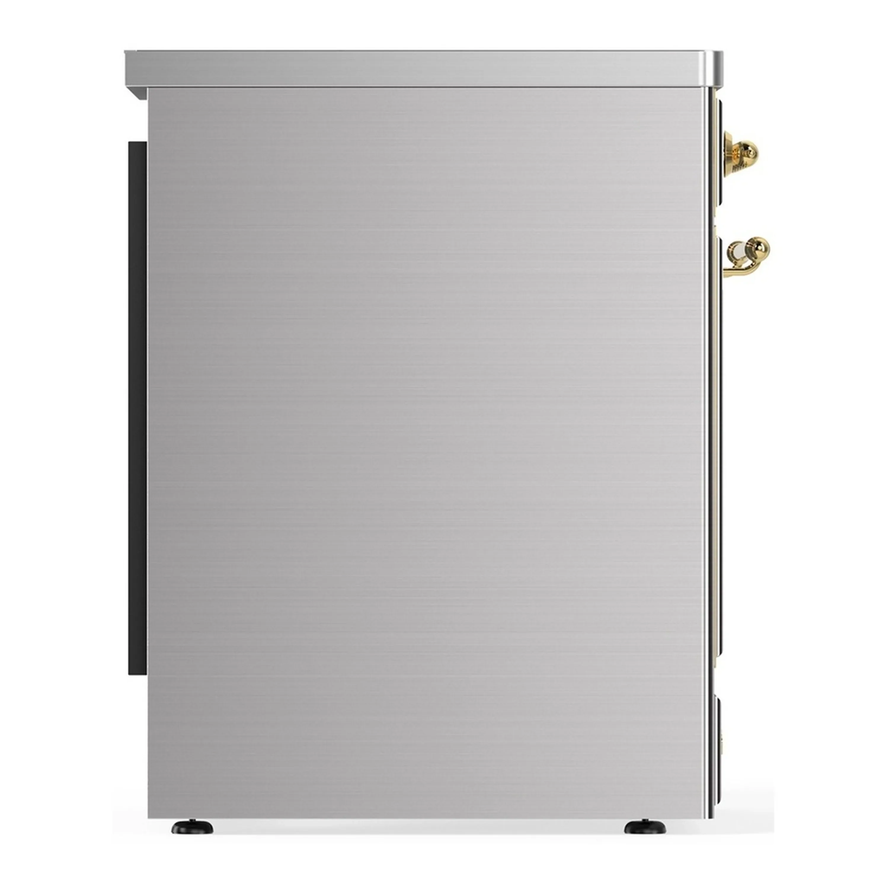ILVE Majestic III 30-Inch Induction Range with 4 Induction Elements and Solid Door Electric Oven in Stainless Steel with Brass Trim (UMIB30QNR3SSG) - Image 6