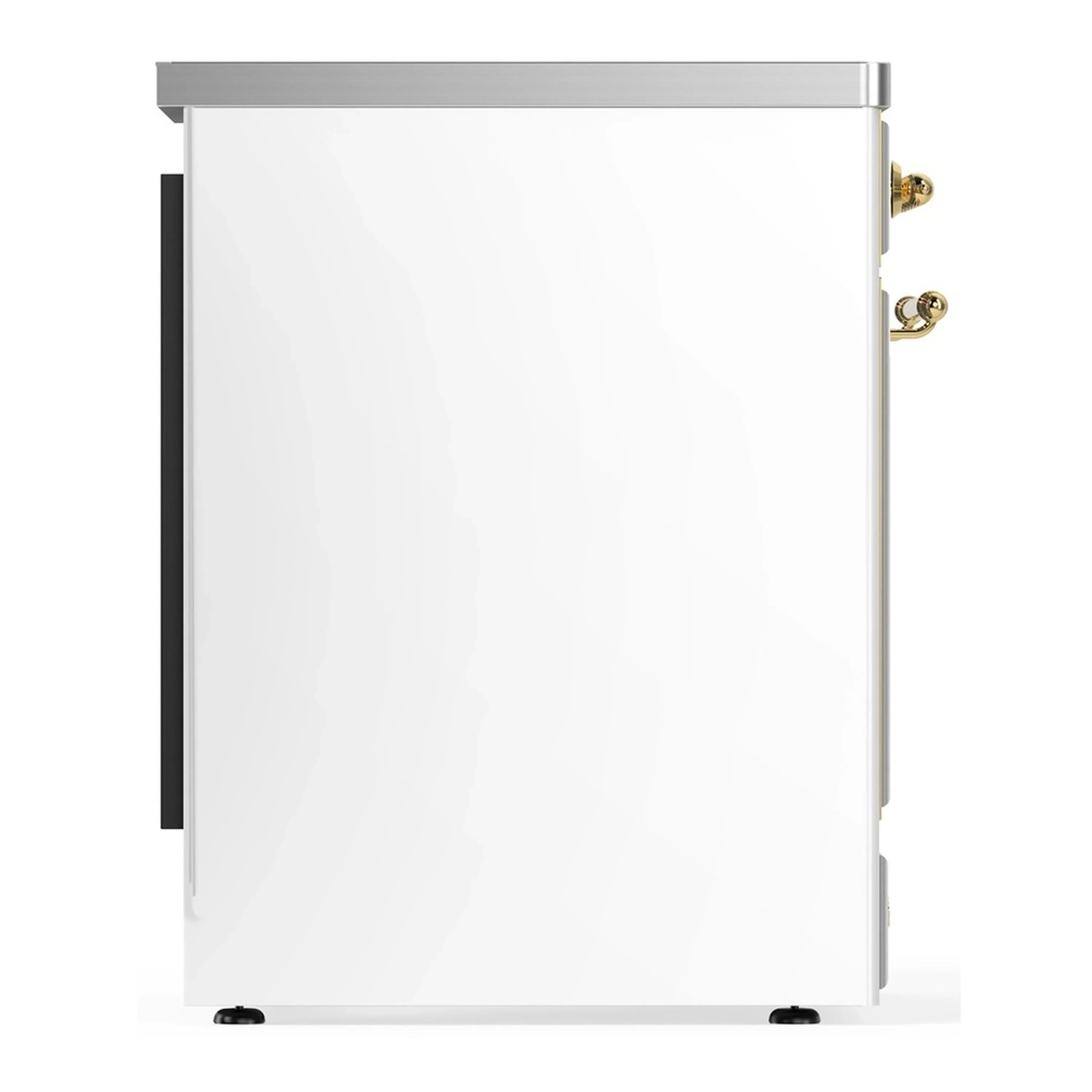 ILVE Majestic III 30-Inch Induction Range with 4 Induction Elements and Triple Glass Door Electric Oven in White with Brass Trim (UMIB30NR3WHG) - Image 6