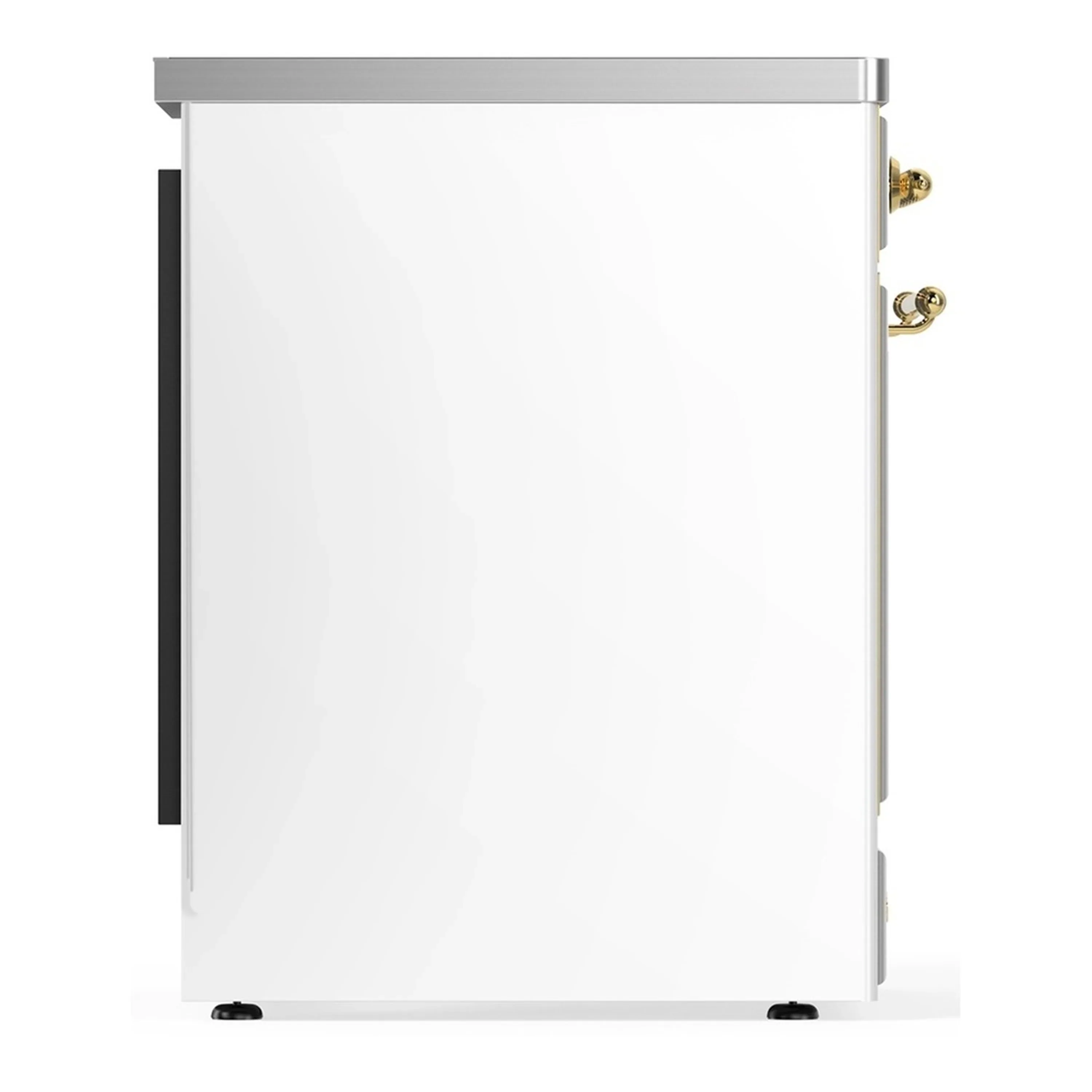 ILVE Majestic III 30-Inch Induction Range with 4 Induction Elements and Solid Door Electric Oven in White with Brass Trim (UMIB30QNR3WHG) - Image 6