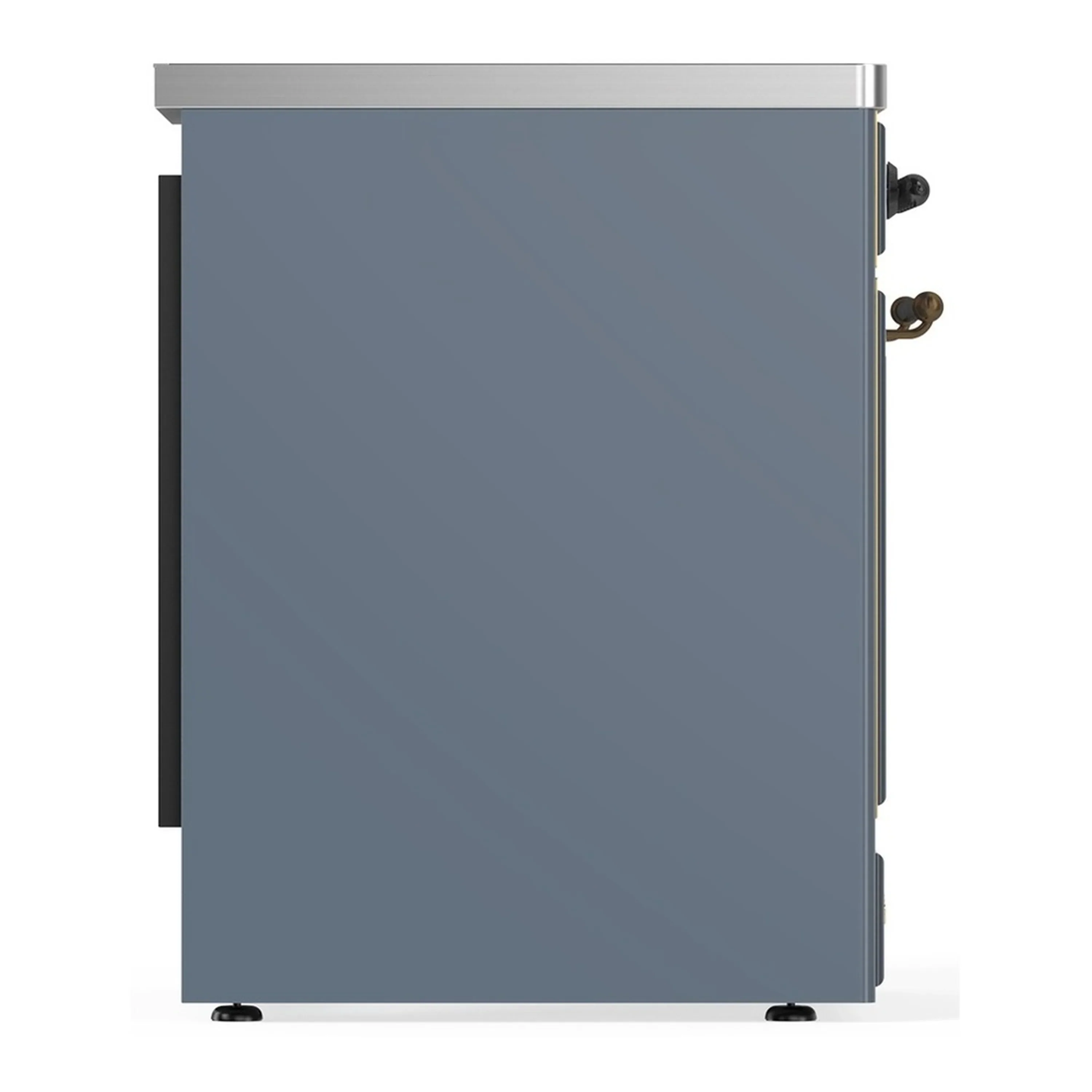 ILVE Majestic III 30-Inch Induction Range with 4 Induction Elements and Solid Door Electric Oven in Blue Grey with Burnished Trim (UMIB30QNR3BGB) - Image 6