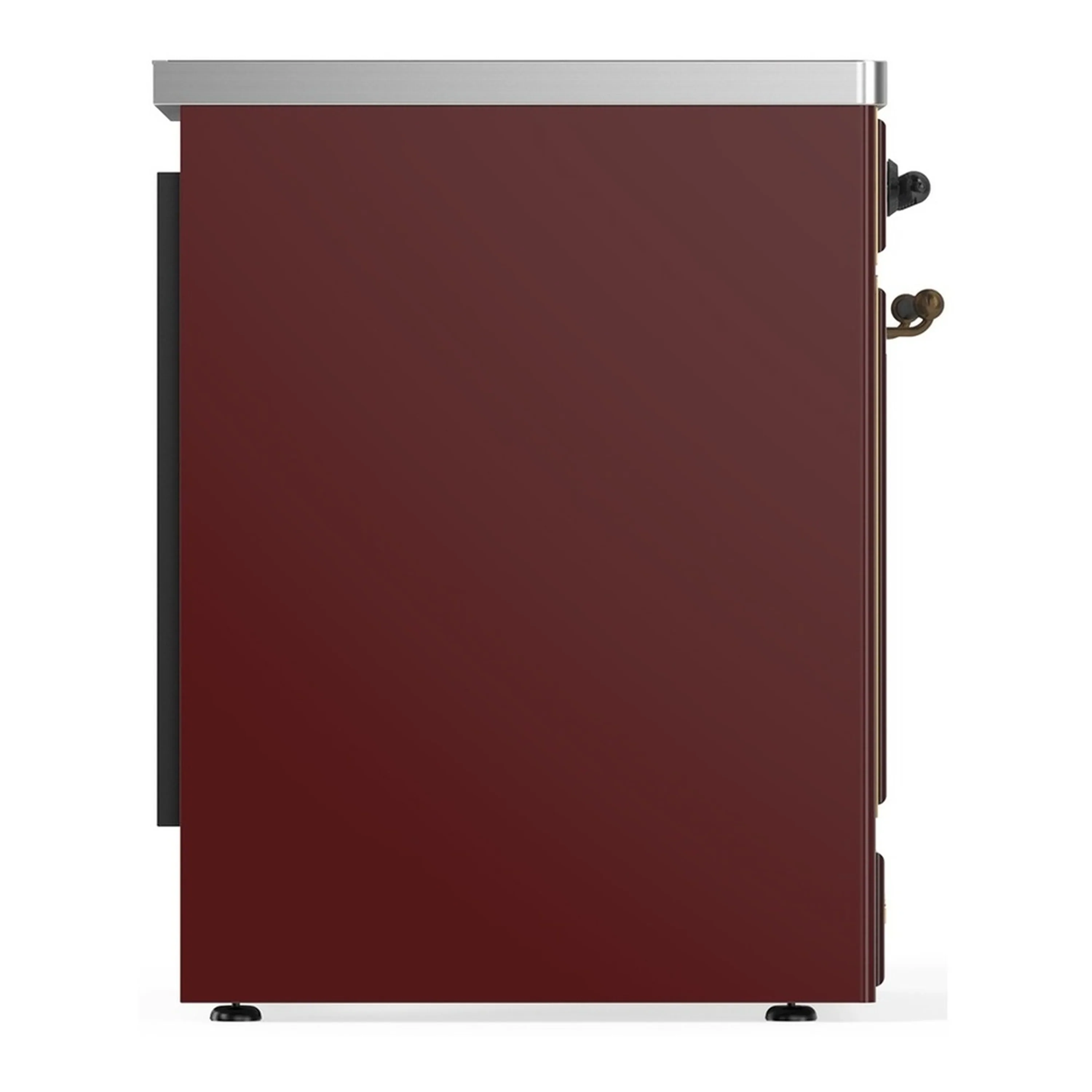 ILVE Majestic III 30-Inch Induction Range with 4 Induction Elements and Triple Glass Door Electric Oven in Burgundy with Burnished Trim (UMIB30NR3BUB) - Image 6