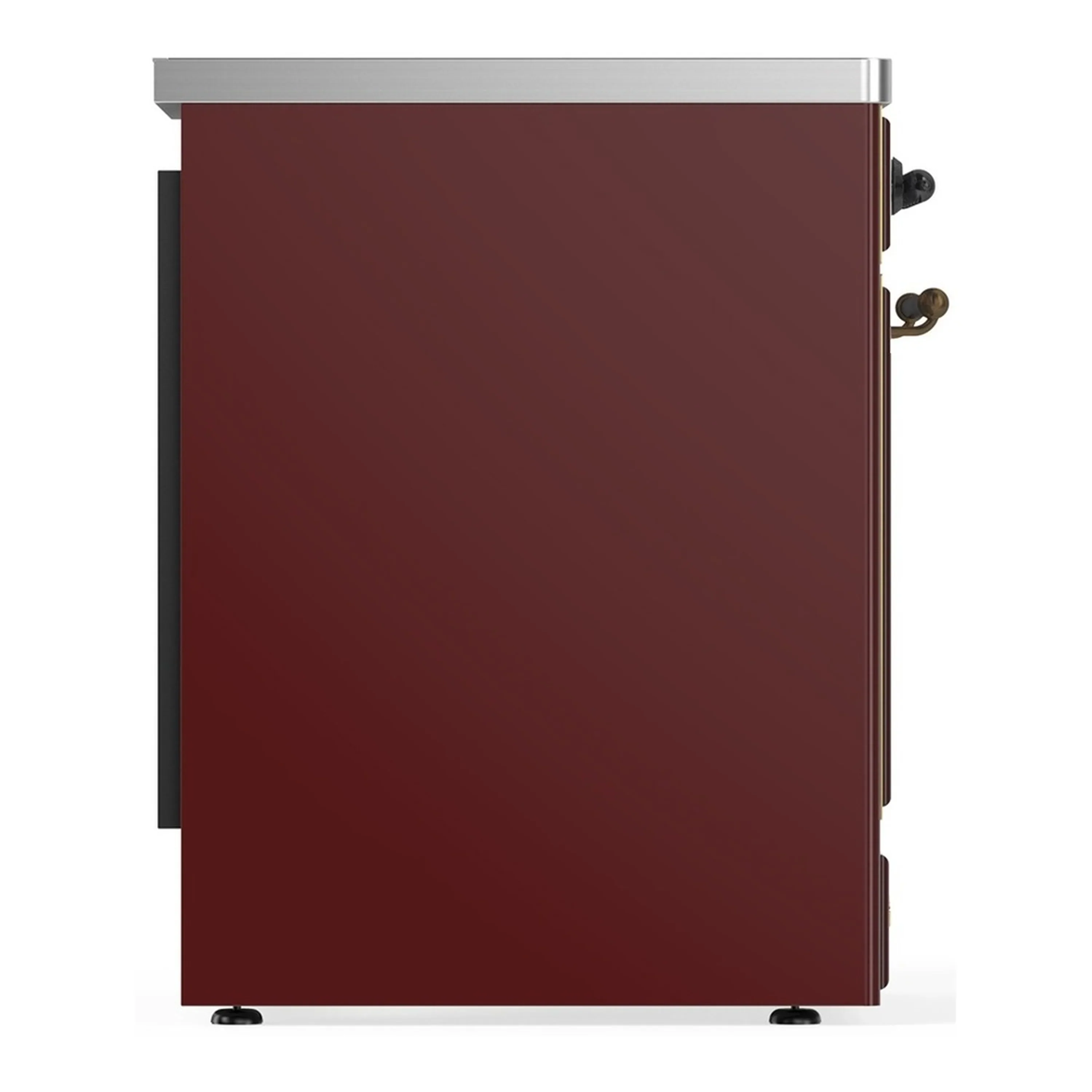 ILVE Majestic III 30-Inch Induction Range with 4 Induction Elements and Solid Door Electric Oven in Burgundy with Burnished Trim (UMIB30QNR3BUB) - Image 6