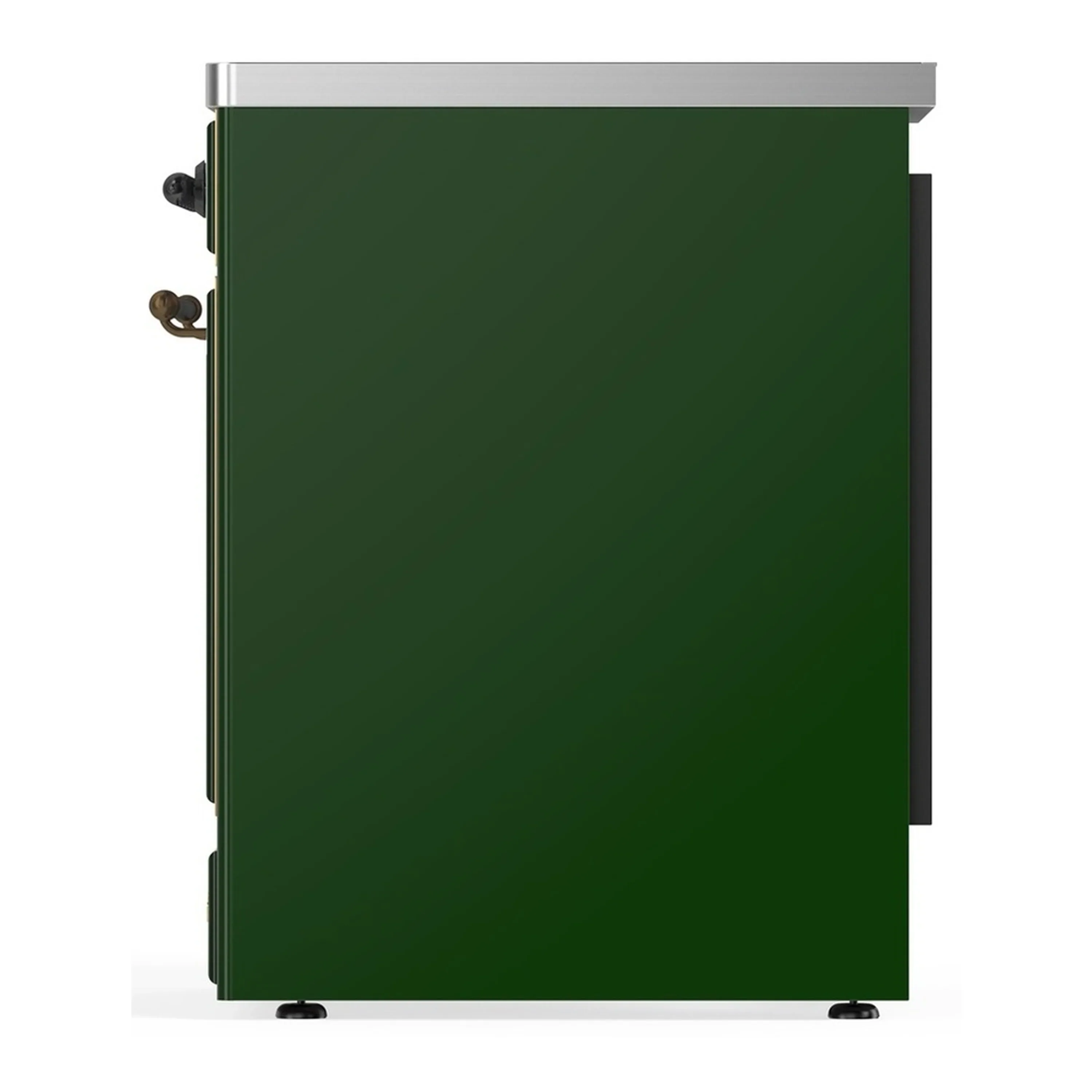 ILVE Majestic III 30-Inch Induction Range with 4 Induction Elements and Solid Door Electric Oven in Emerald Green with Burnished Trim (UMIB30QNR3EGB) - Image 5