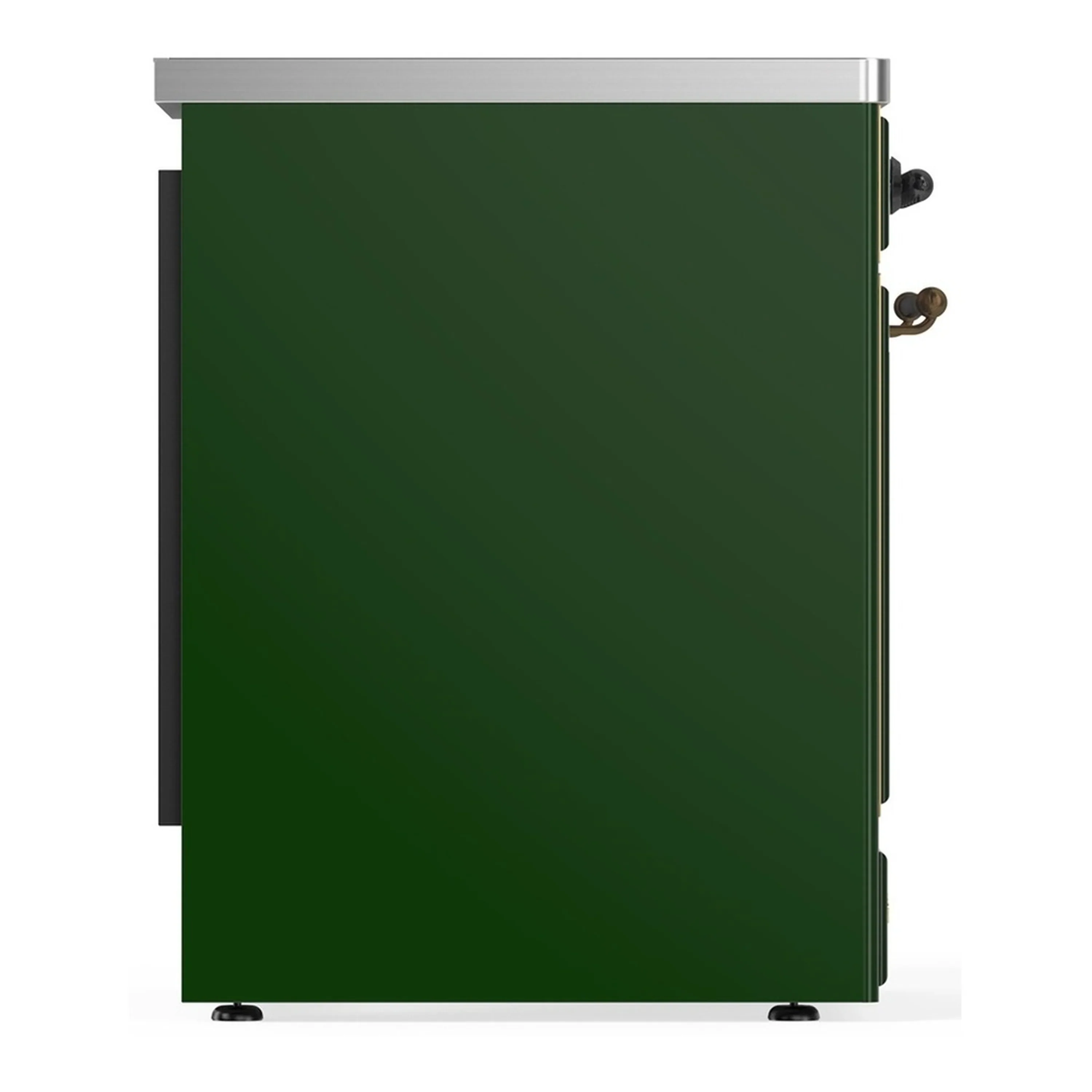 ILVE Majestic III 30-Inch Induction Range with 4 Induction Elements and Solid Door Electric Oven in Emerald Green with Burnished Trim (UMIB30QNR3EGB) - Image 6