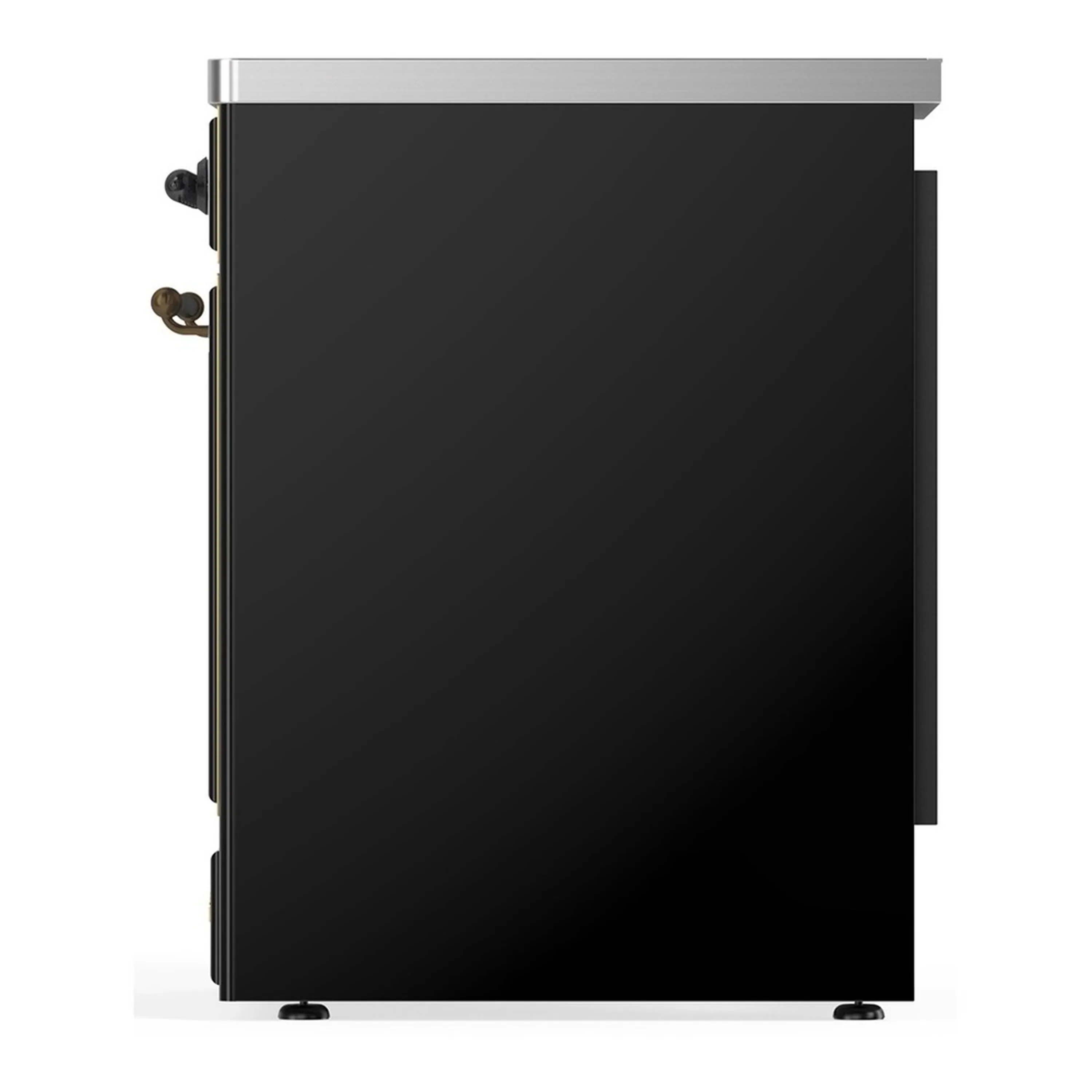 ILVE Majestic III 30-Inch Induction Range with 4 Induction Elements and Solid Door Electric Oven in Glossy Black with Burnished Trim (UMIB30QNR3BKB) - Image 5