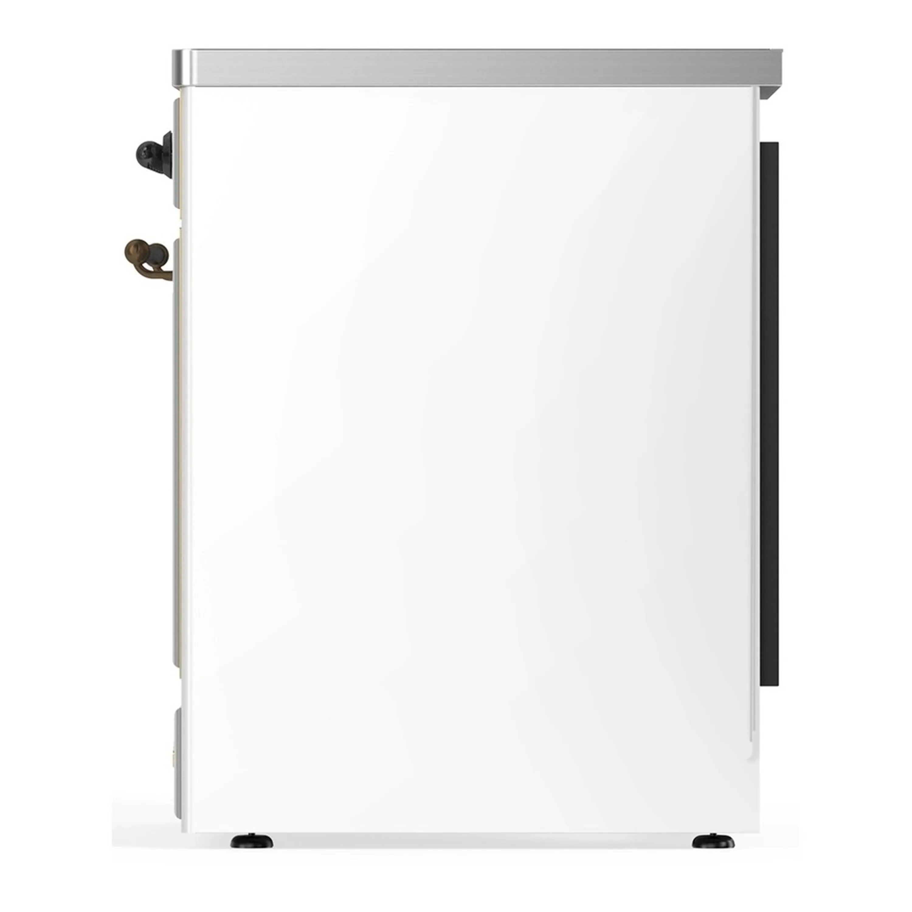 ILVE Majestic III 30-Inch Induction Range with 4 Induction Elements and Triple Glass Door Electric Oven in White with Burnished Trim (UMIB30NR3WHB) - Image 5