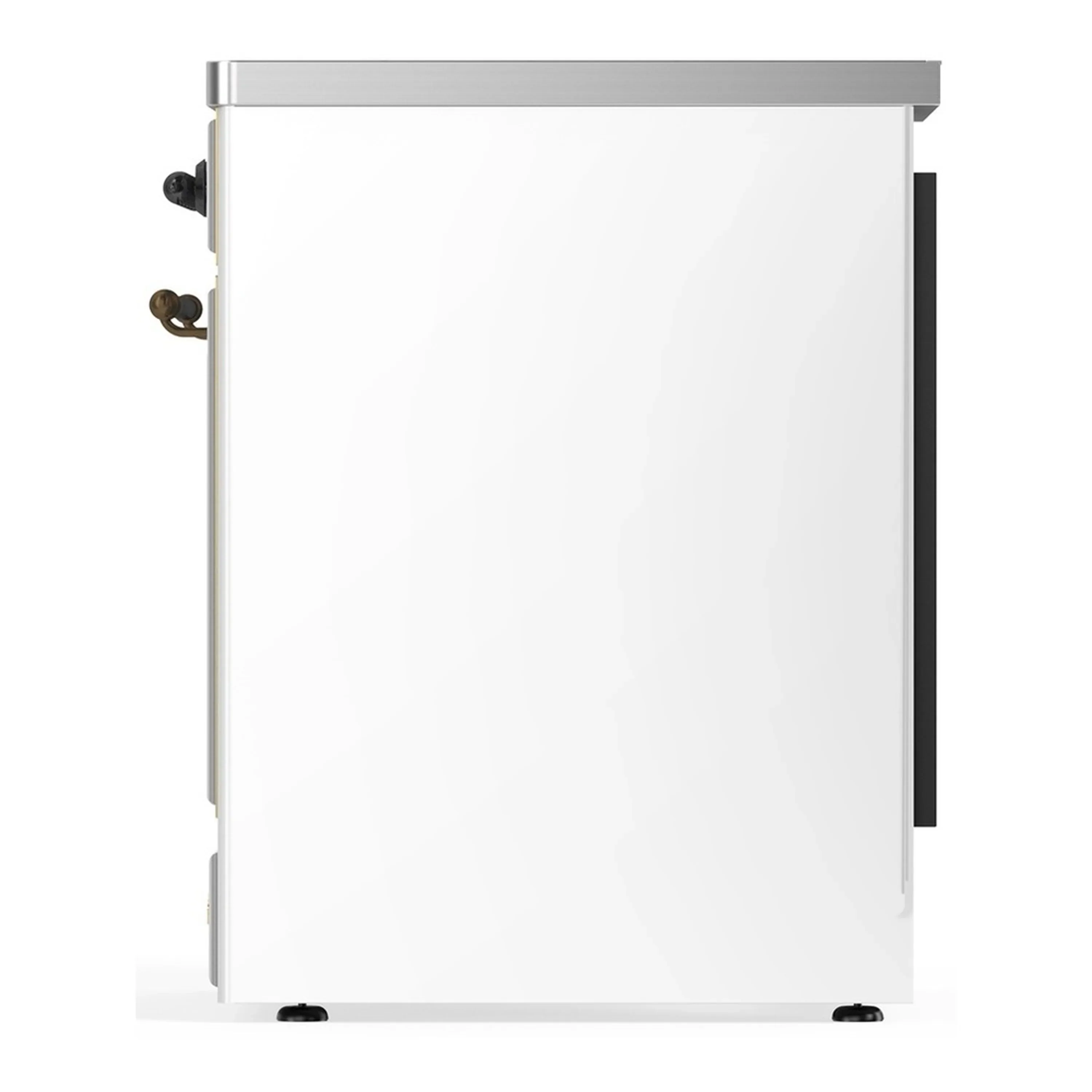 ILVE Majestic III 30-Inch Induction Range with 4 Induction Elements and Solid Door Electric Oven in White with Burnished Trim (UMIB30QNR3WHB) - Image 5