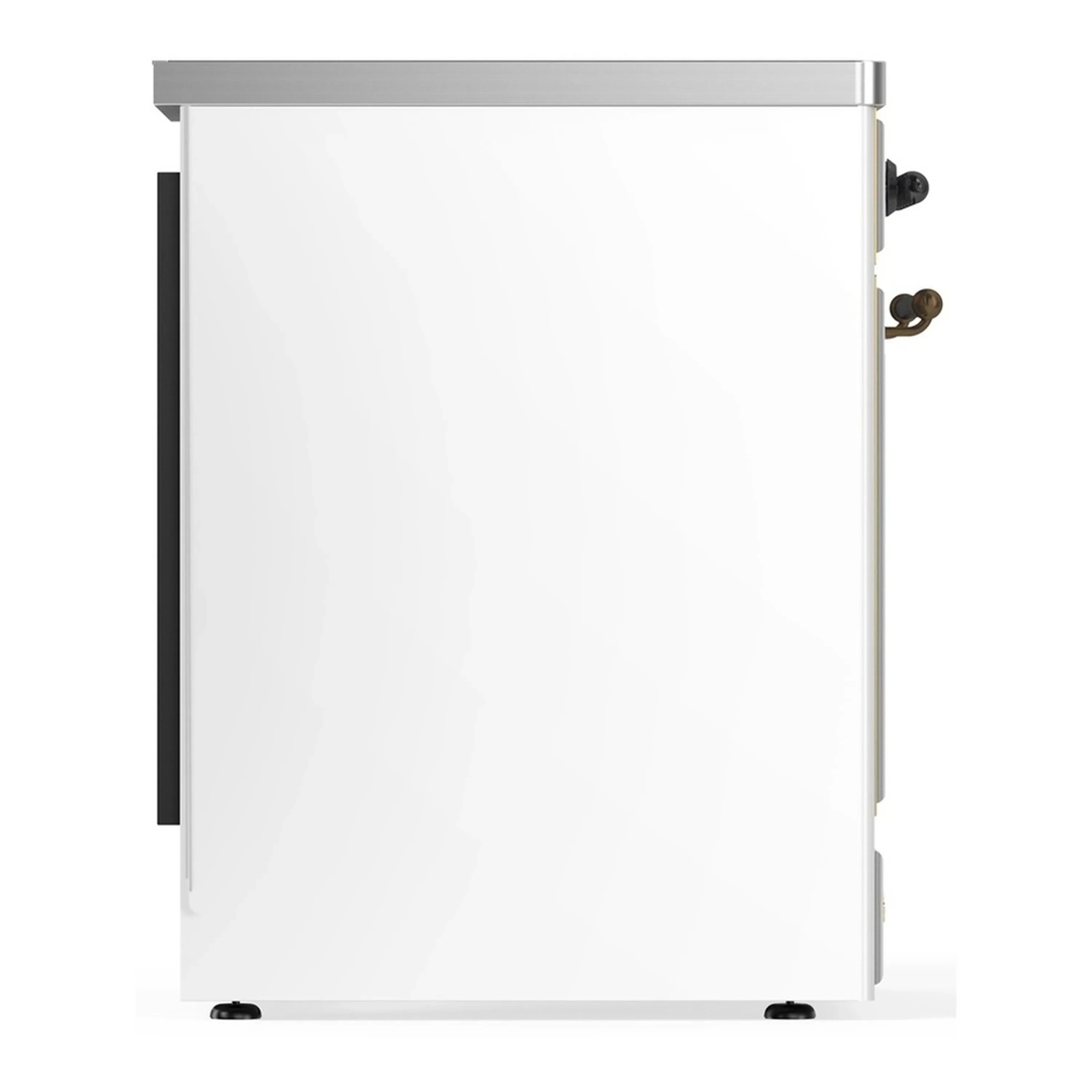 ILVE Majestic III 30-Inch Induction Range with 4 Induction Elements and Solid Door Electric Oven in White with Burnished Trim (UMIB30QNR3WHB) - Image 6