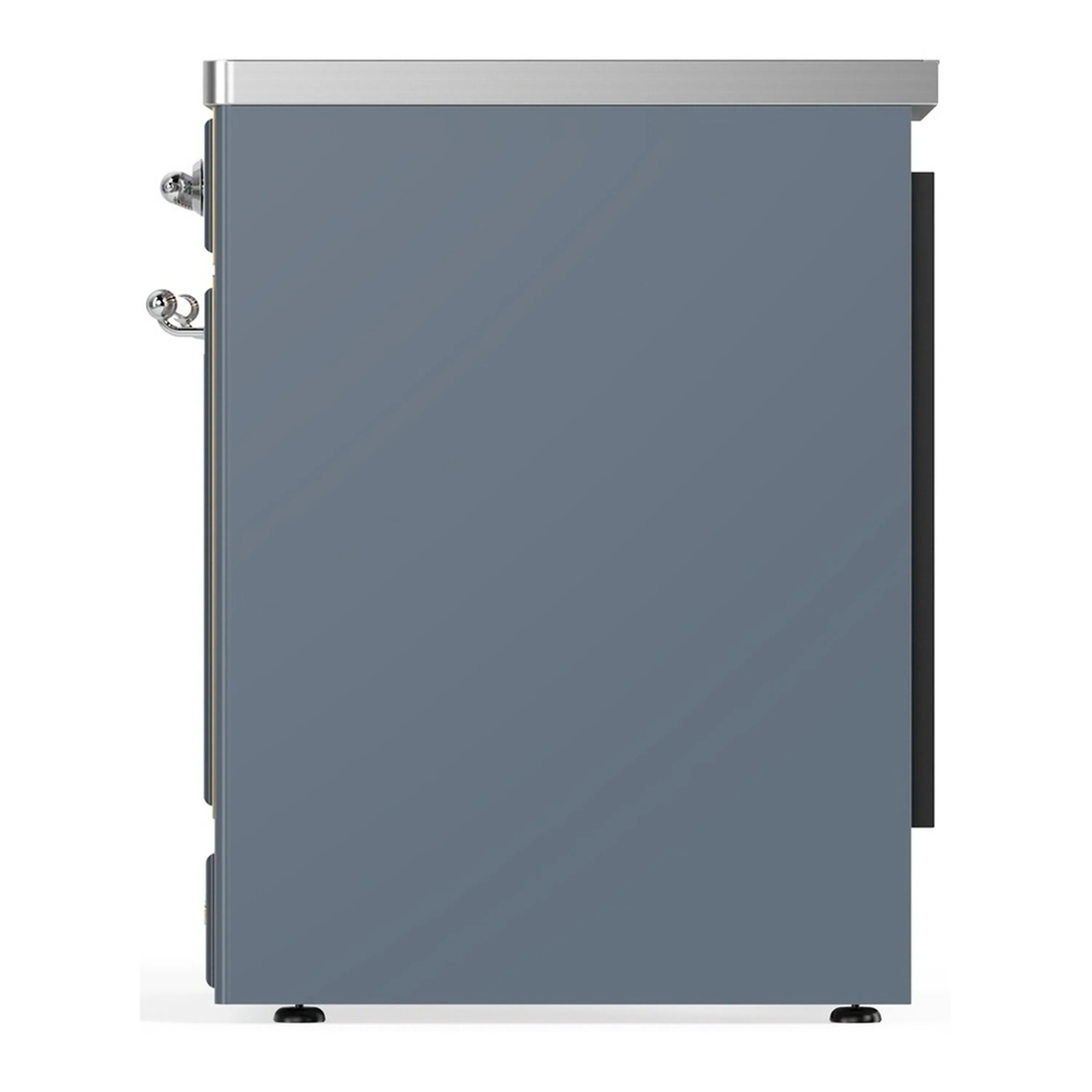 ILVE Majestic III 30-Inch Induction Range with 4 Induction Elements and Solid Door Electric Oven in Blue Grey with Chrome Trim (UMIB30QNR3BGC) - Image 5