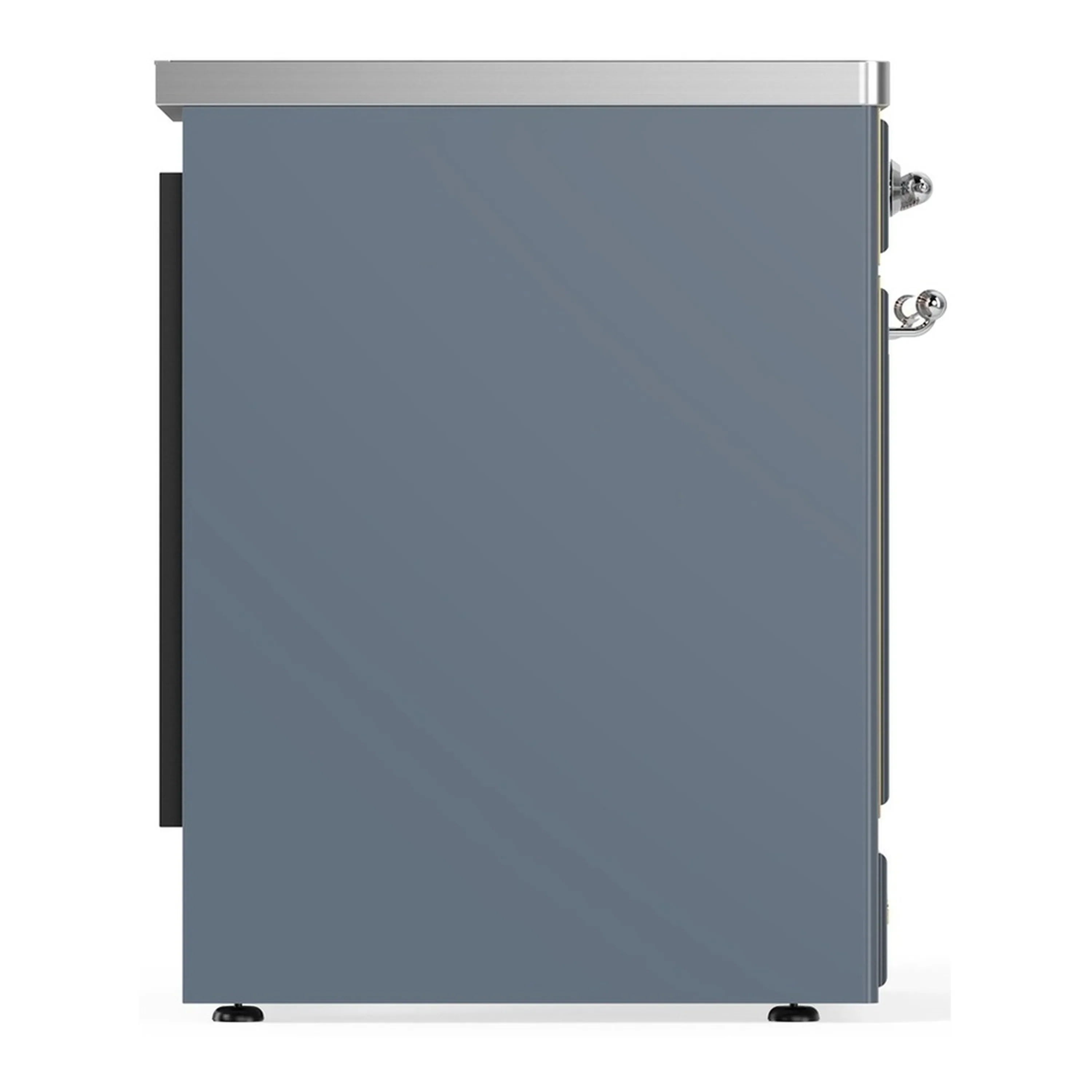 ILVE Majestic III 30-Inch Induction Range with 4 Induction Elements and Solid Door Electric Oven in Blue Grey with Chrome Trim (UMIB30QNR3BGC) - Image 6