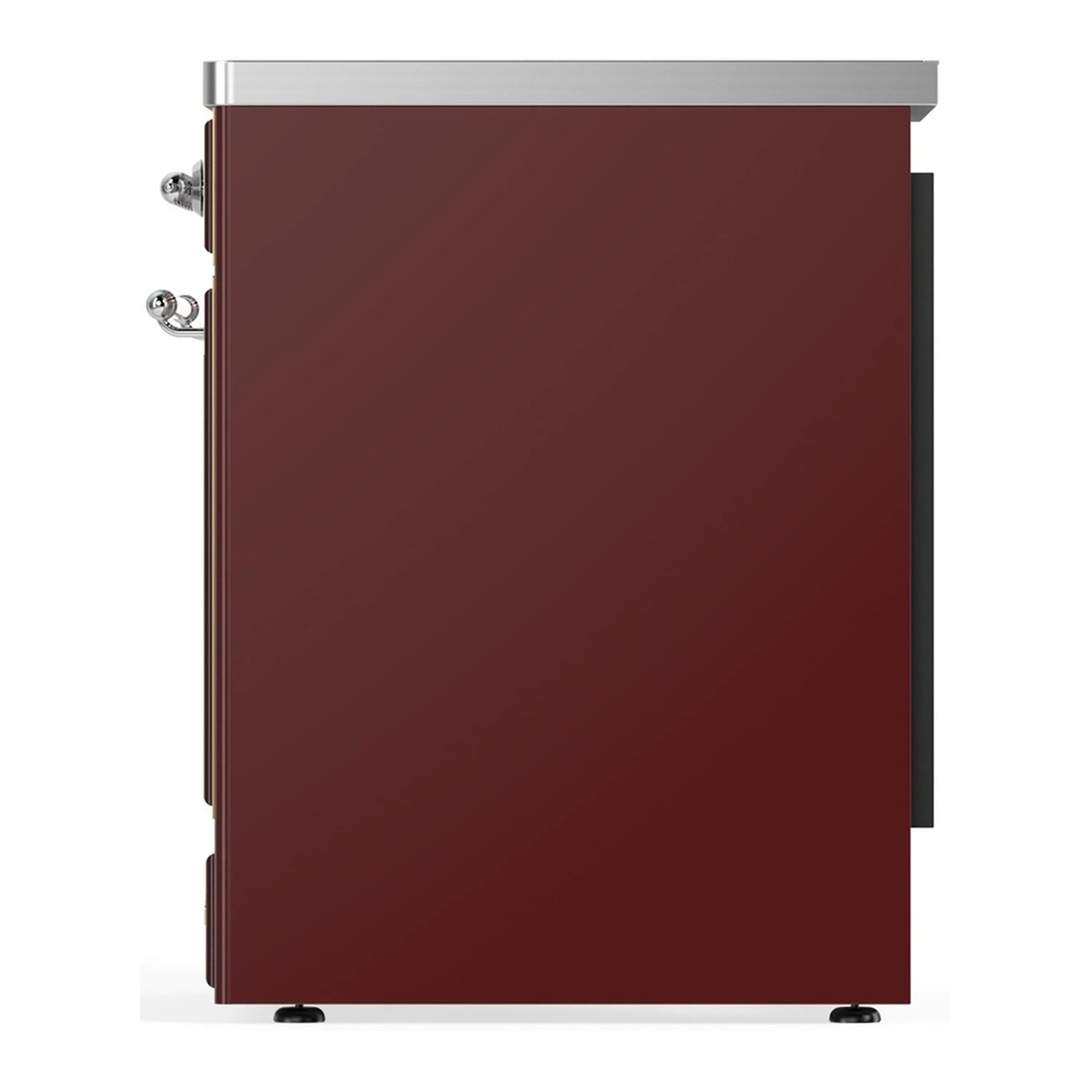 ILVE Majestic III 30-Inch Induction Range with 4 Induction Elements and Triple Glass Door Electric Oven in Burgundy with Chrome Trim (UMIB30NR3BUC) - Image 5