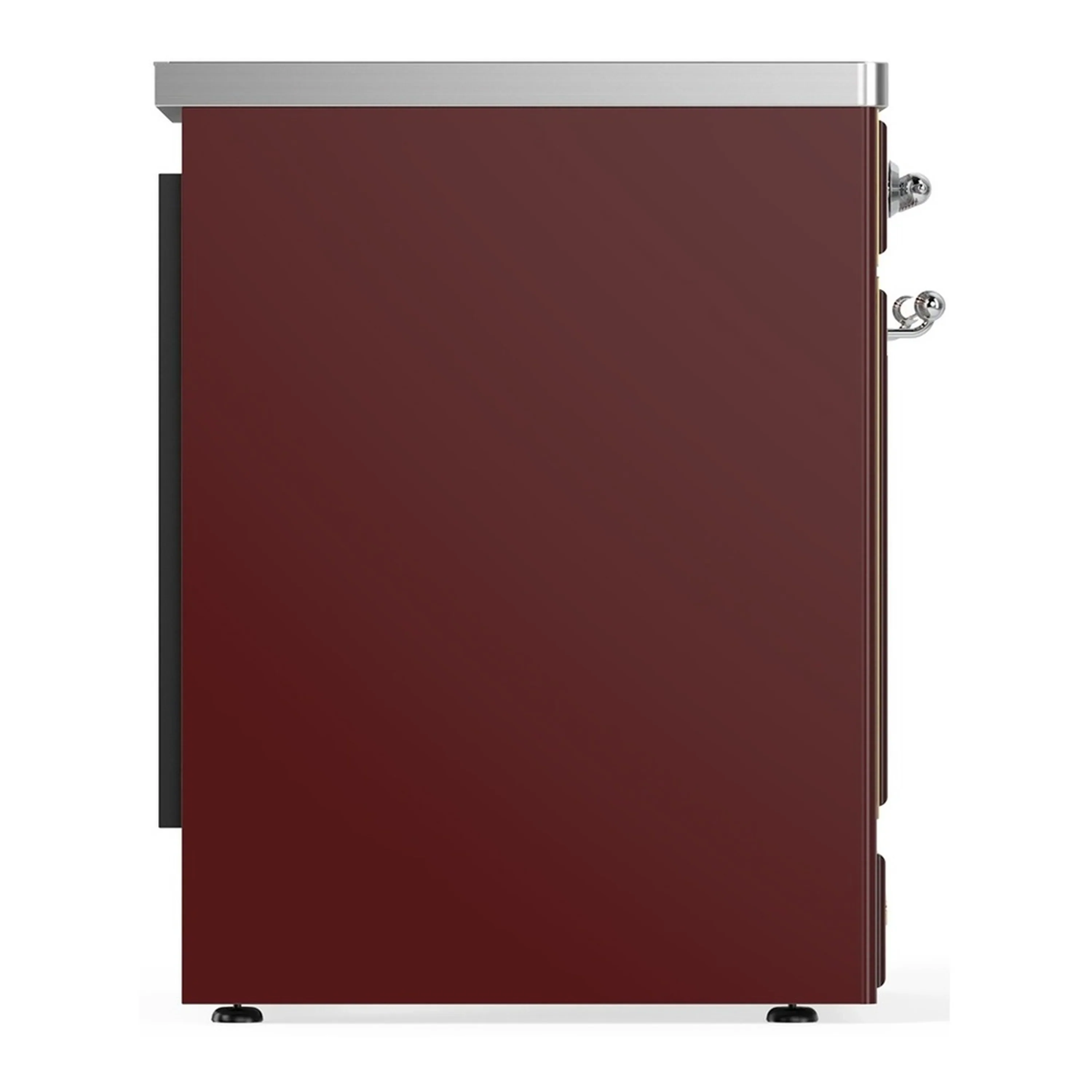 ILVE Majestic III 30-Inch Induction Range with 4 Induction Elements and Triple Glass Door Electric Oven in Burgundy with Chrome Trim (UMIB30NR3BUC) - Image 6