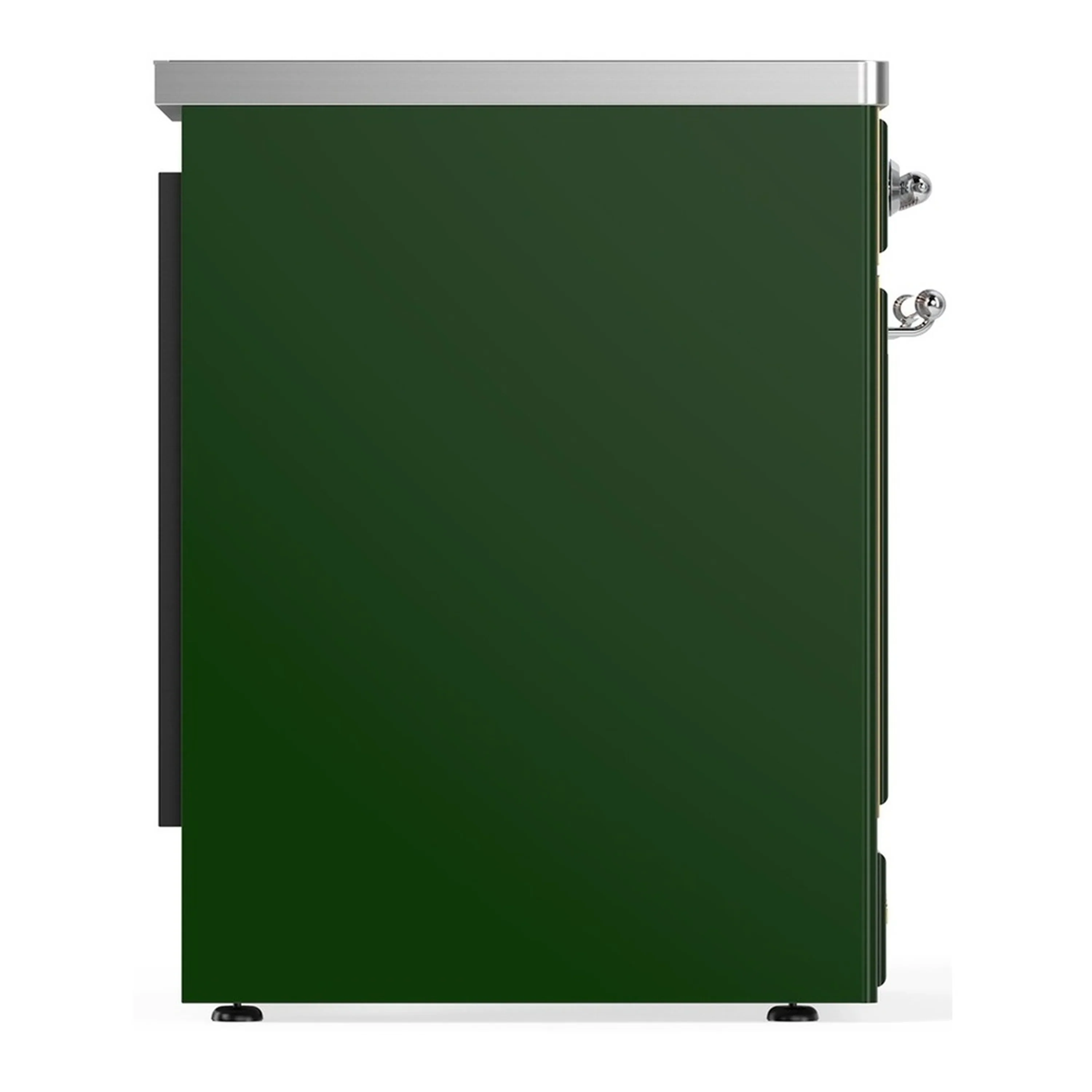 ILVE Majestic III 30-Inch Induction Range with 4 Induction Elements and Solid Door Electric Oven in Emerald Green with Chrome Trim (UMIB30QNR3EGC) - Image 6