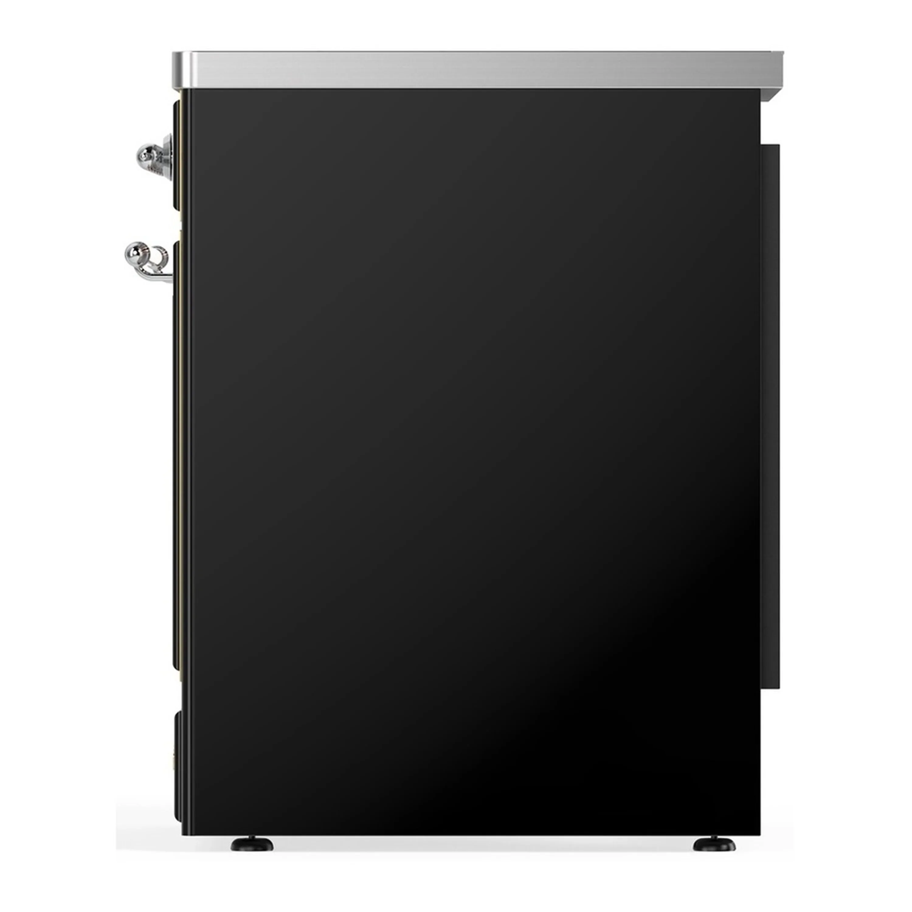 ILVE Majestic III 30-Inch Induction Range with 4 Induction Elements and Solid Door Electric Oven in Glossy Black with Chrome Trim (UMIB30QNR3BKC) - Image 5