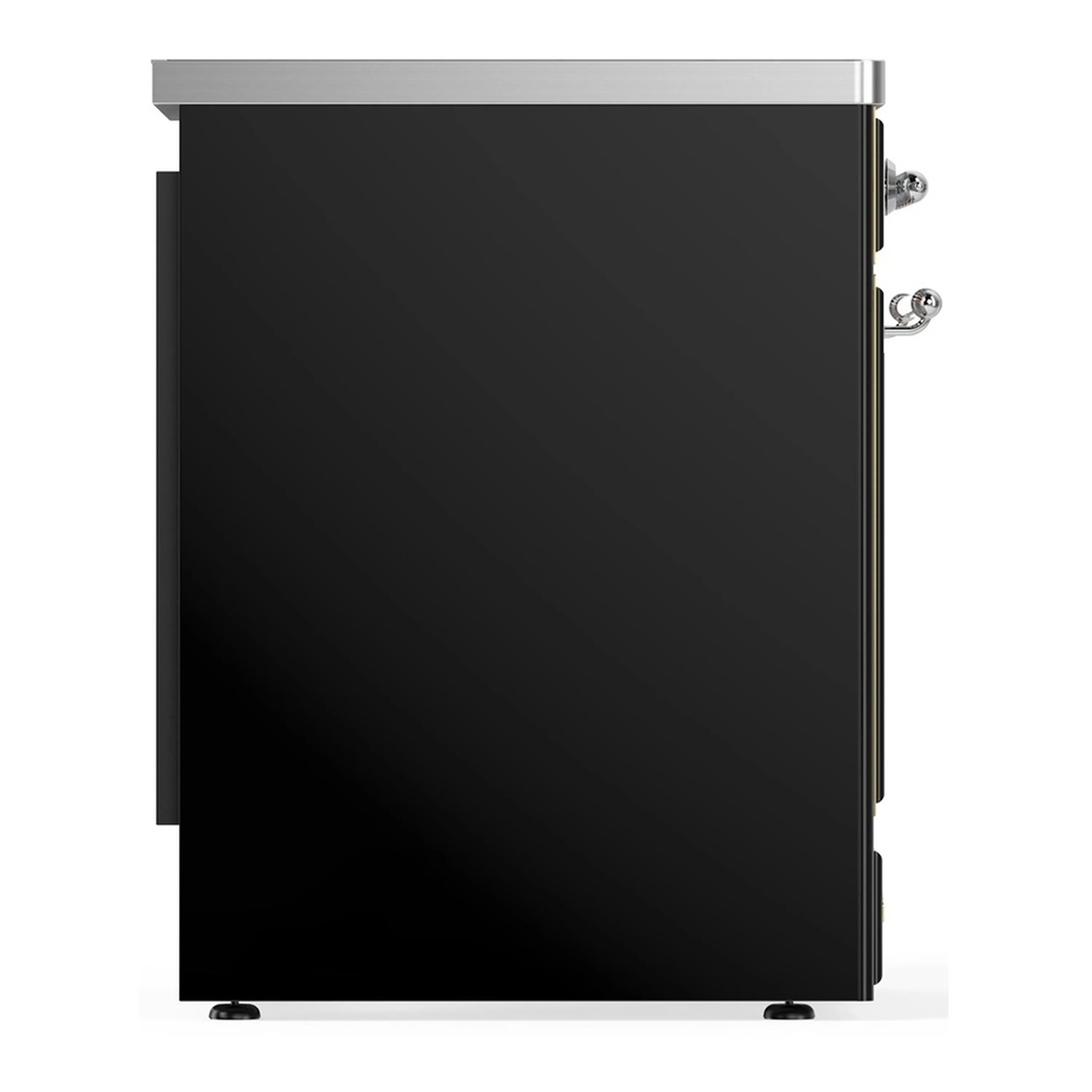 ILVE Majestic III 30-Inch Induction Range with 4 Induction Elements and Solid Door Electric Oven in Glossy Black with Chrome Trim (UMIB30QNR3BKC) - Image 6