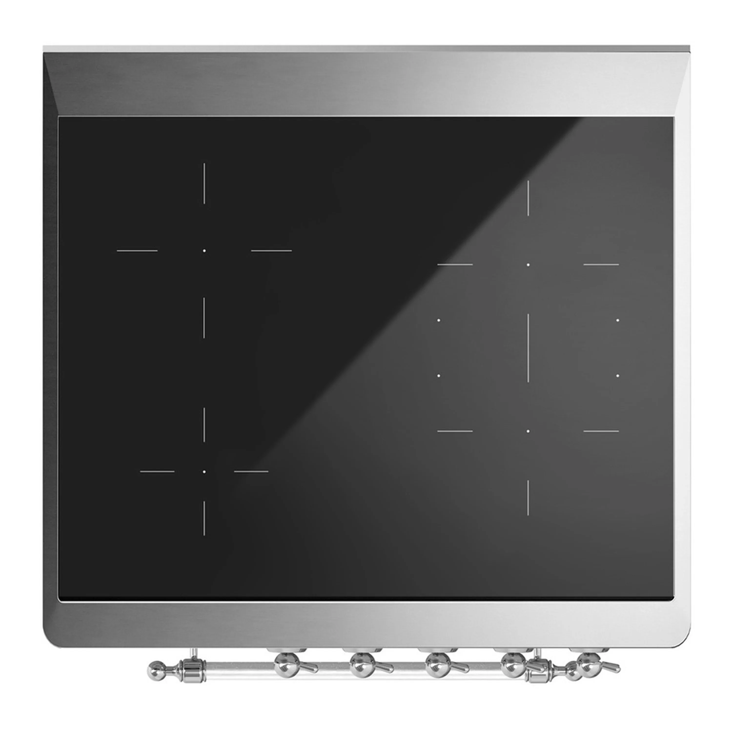 ILVE Majestic III 30-Inch Induction Range with 4 Induction Elements and Solid Door Electric Oven in Matte Graphite with Chrome Trim (UMIB30QNR3MGC) - Image 2