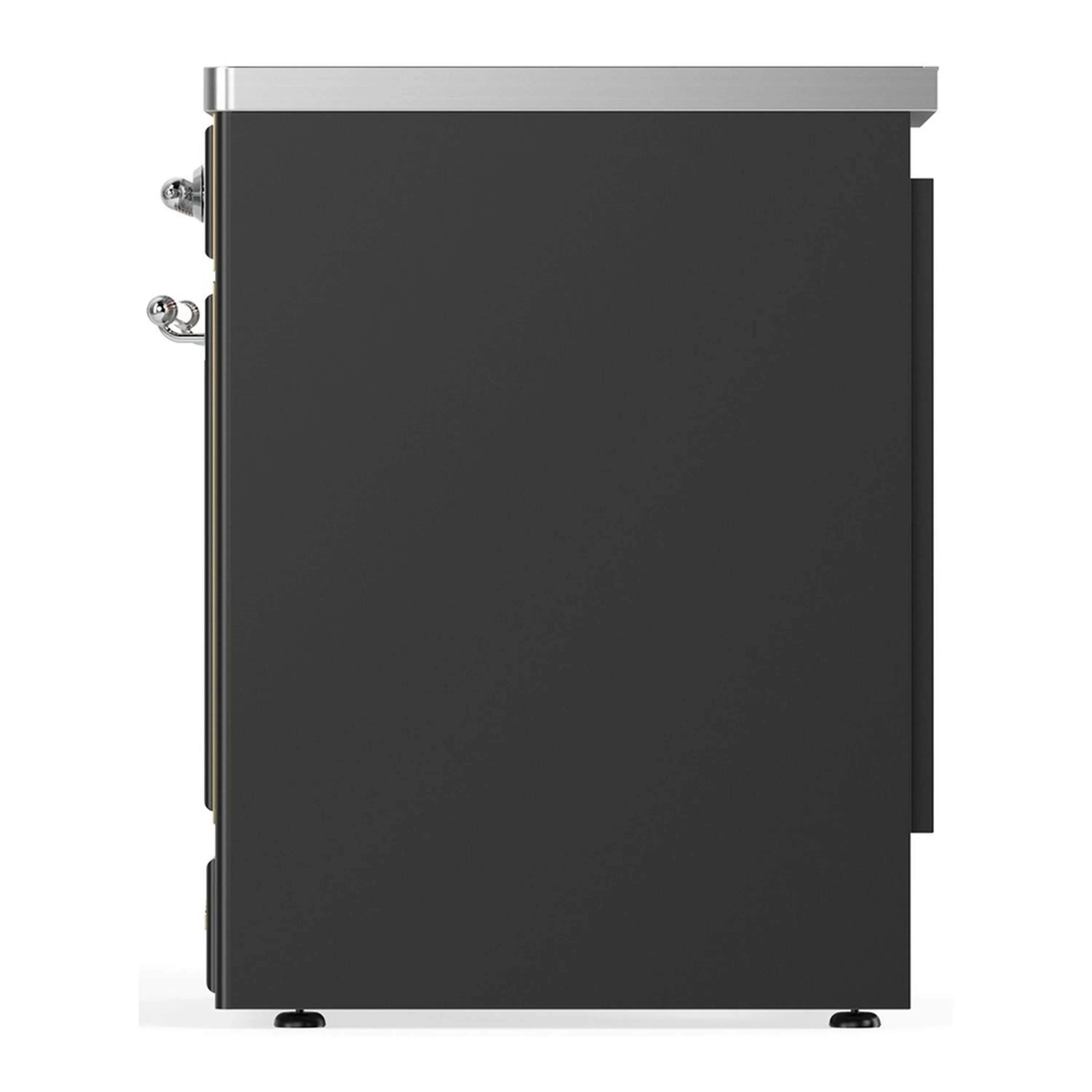 ILVE Majestic III 30-Inch Induction Range with 4 Induction Elements and Solid Door Electric Oven in Matte Graphite with Chrome Trim (UMIB30QNR3MGC) - Image 5