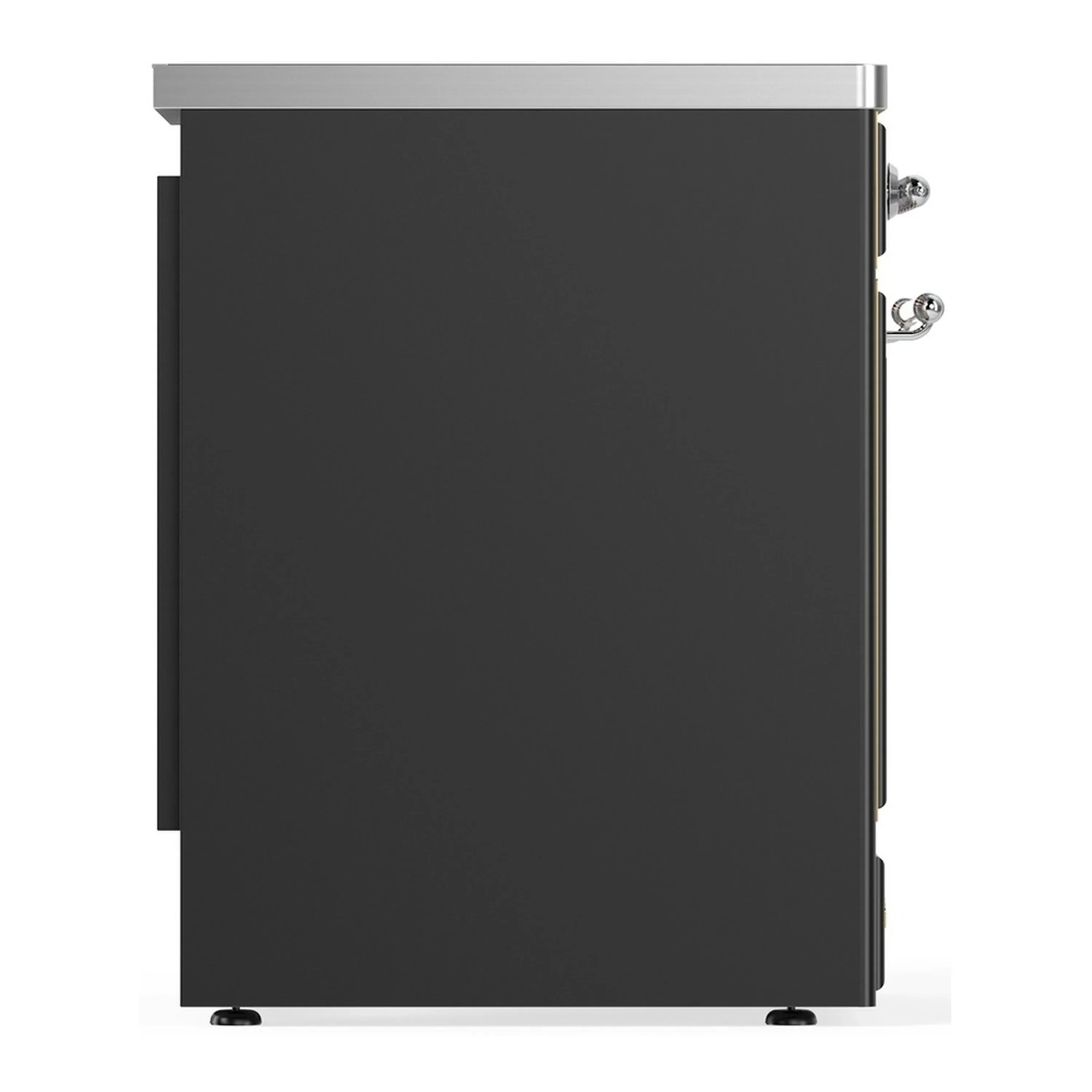 ILVE Majestic III 30-Inch Induction Range with 4 Induction Elements and Solid Door Electric Oven in Matte Graphite with Chrome Trim (UMIB30QNR3MGC) - Image 6