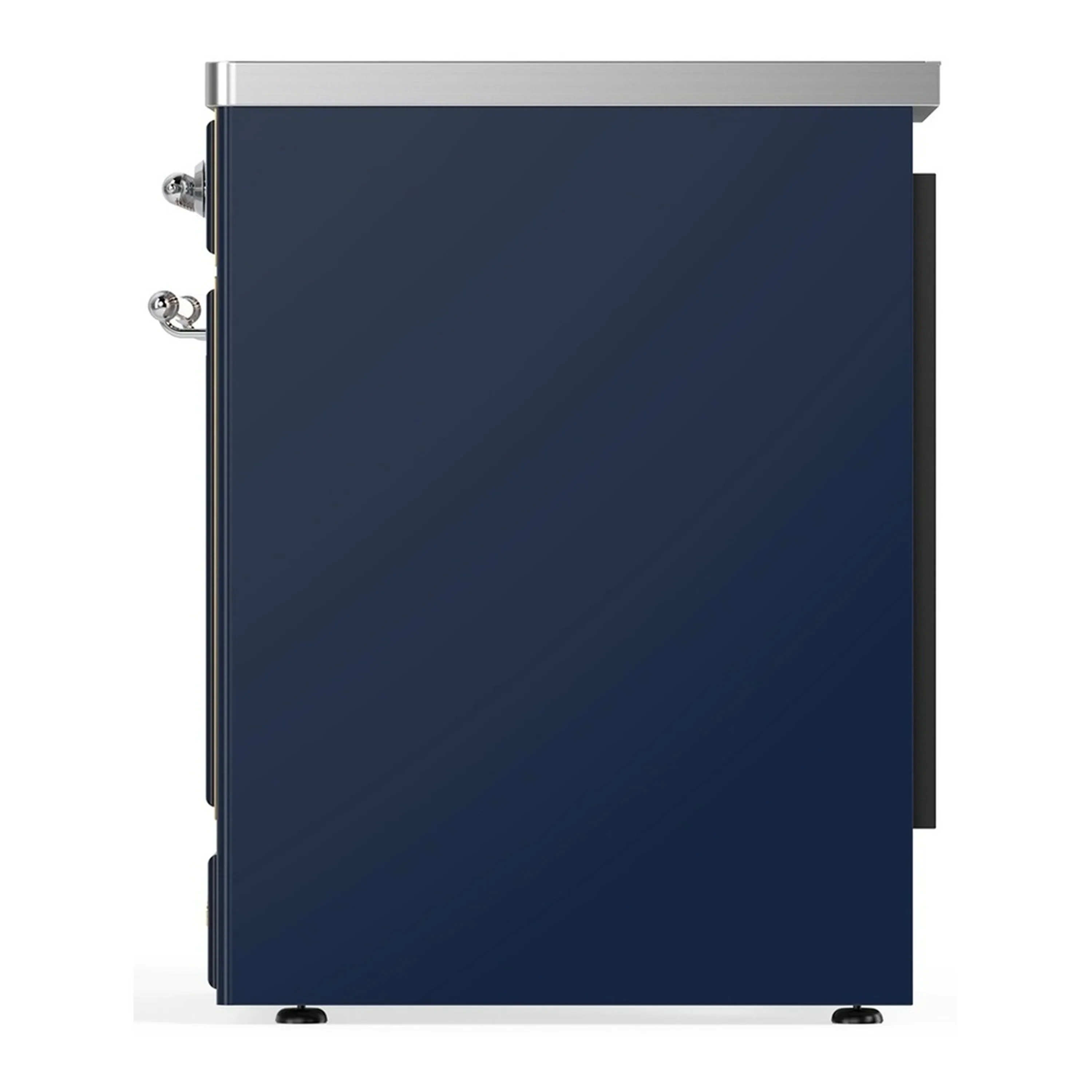 ILVE Majestic III 30-Inch Induction Range with 4 Induction Elements and Solid Door Electric Oven in Mightnight Blue with Chrome Trim (UMIB30QNR3MBC) - Image 5