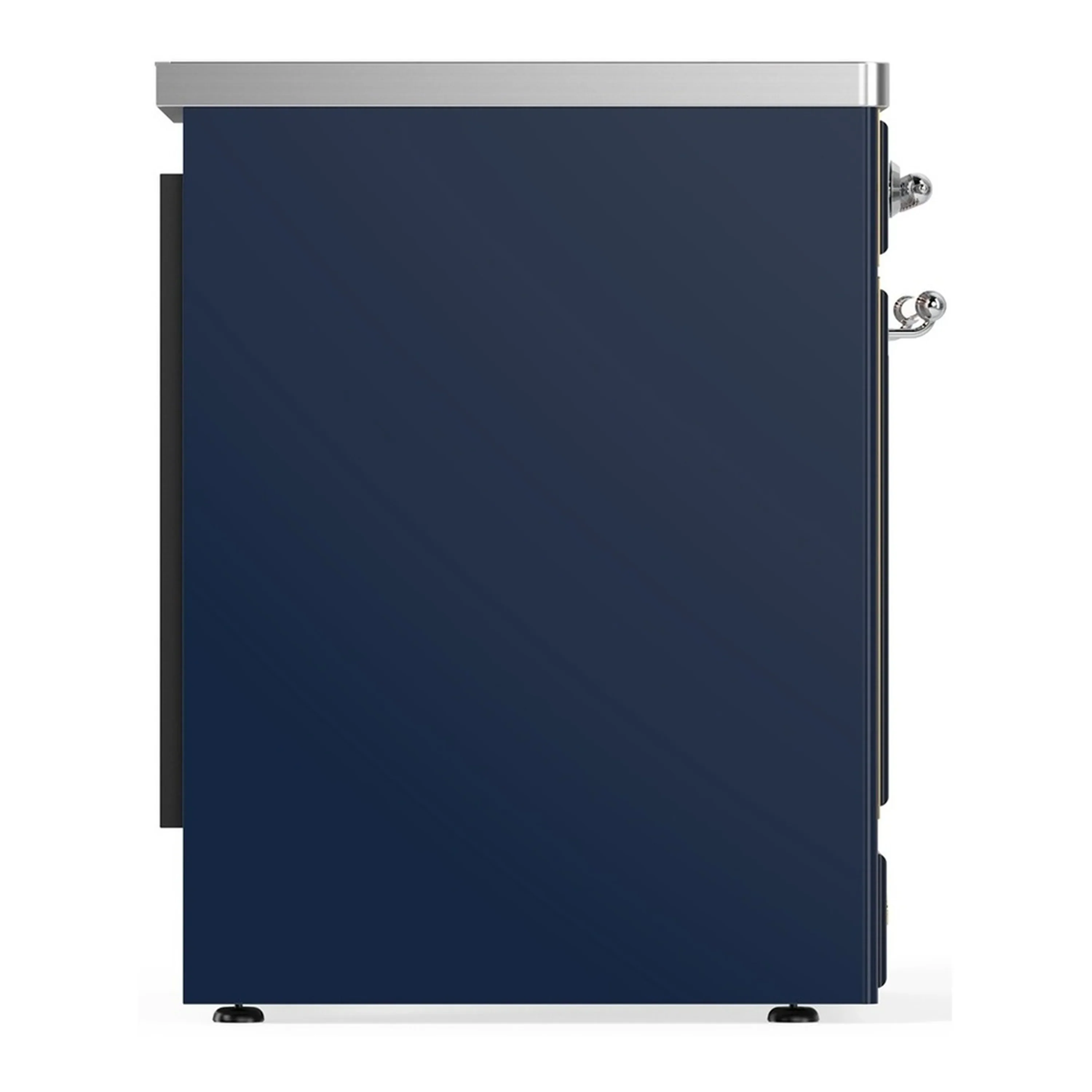 ILVE Majestic III 30-Inch Induction Range with 4 Induction Elements and Solid Door Electric Oven in Mightnight Blue with Chrome Trim (UMIB30QNR3MBC) - Image 6