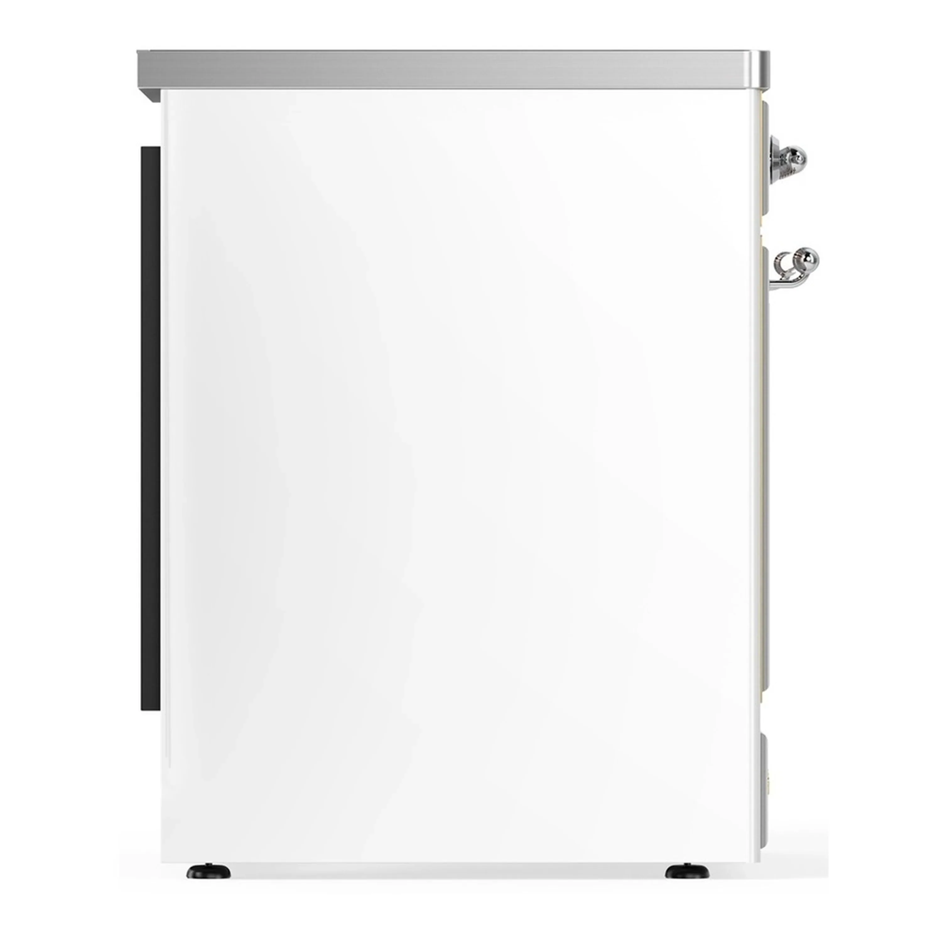 ILVE Majestic III 30-Inch Induction Range with 4 Induction Elements and Triple Glass Door Electric Oven in White with Chrome Trim (UMIB30NR3WHC) - Image 6