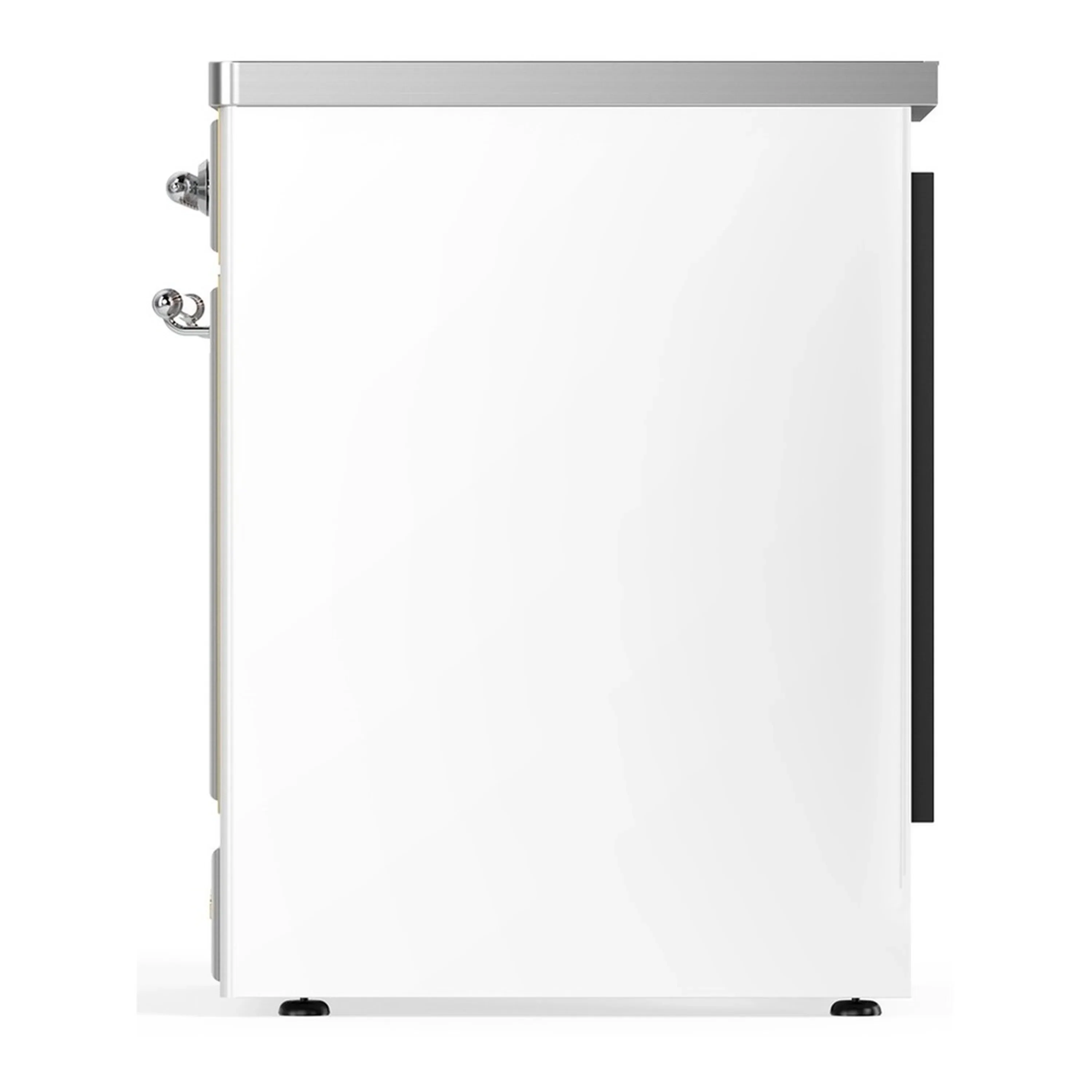 ILVE Majestic III 30-Inch Induction Range with 4 Induction Elements and Solid Door Electric Oven in White with Chrome Trim (UMIB30QNR3WHC) - Image 5