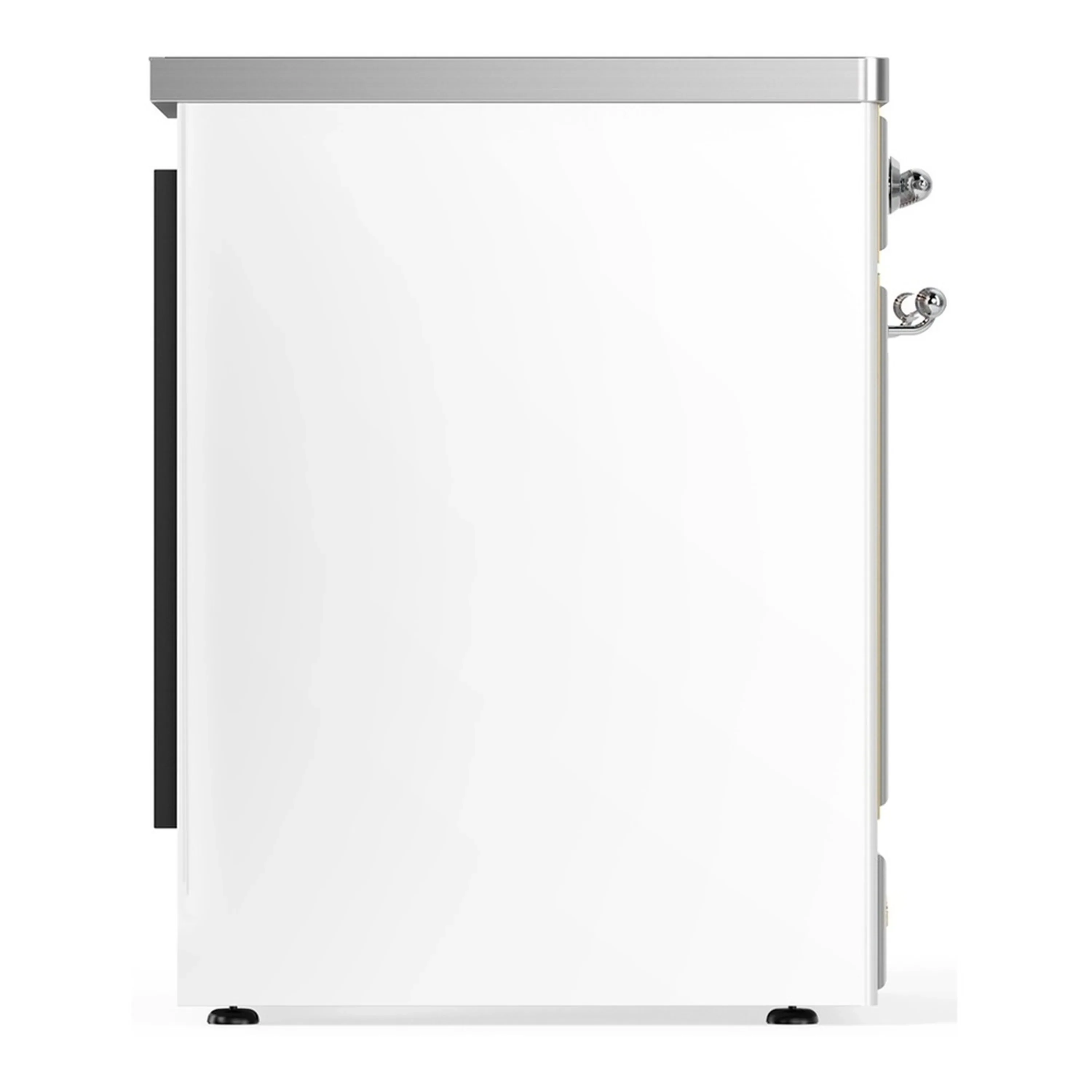 ILVE Majestic III 30-Inch Induction Range with 4 Induction Elements and Solid Door Electric Oven in White with Chrome Trim (UMIB30QNR3WHC) - Image 6