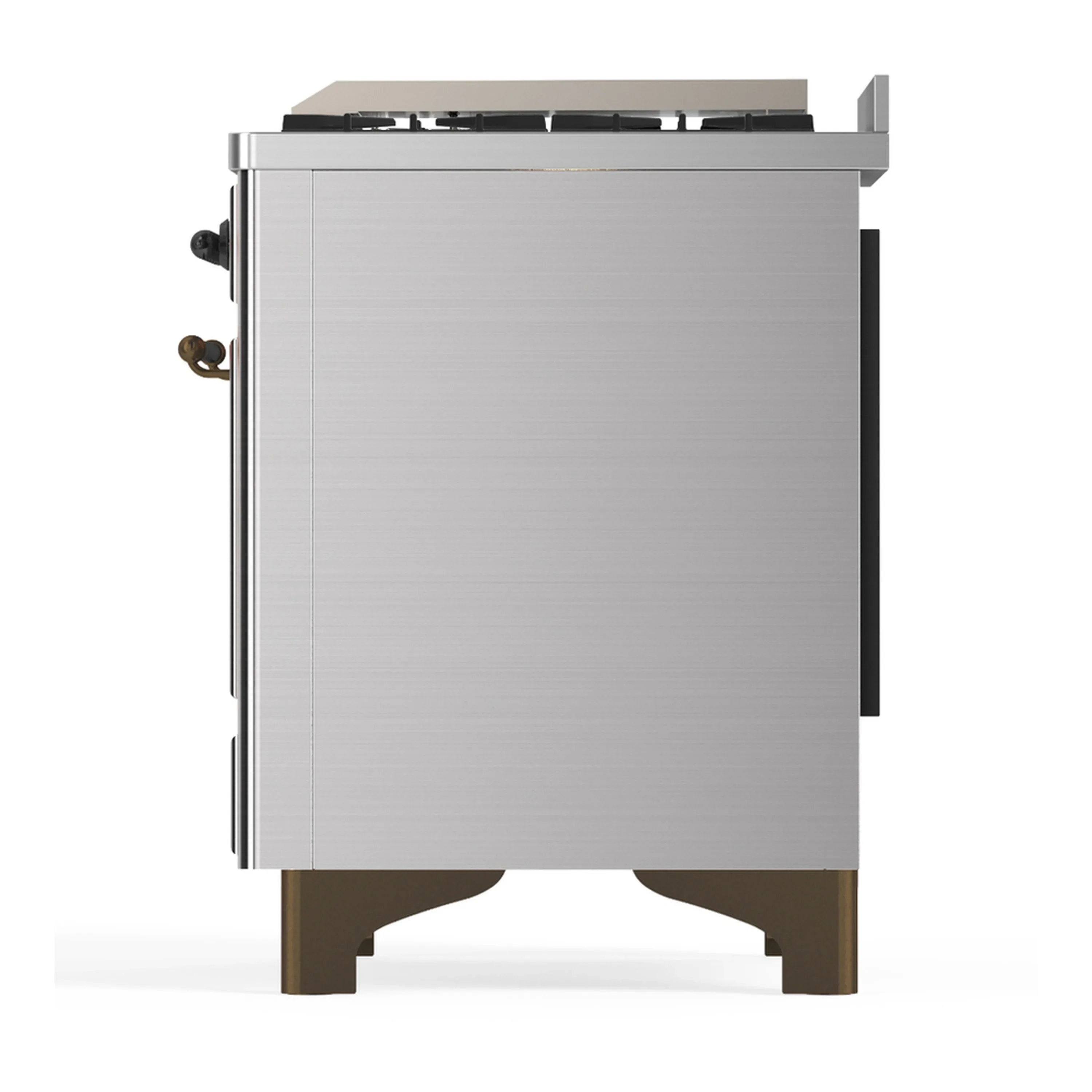 ILVE Majestic III 36-inch Dual Fuel Range with 5 Liquid Propane Burner, Griddle and Triple Glass Door Electric Oven in Stainless Steel with Burnished Trim (UM36FNR3SSBLP) - Image 6