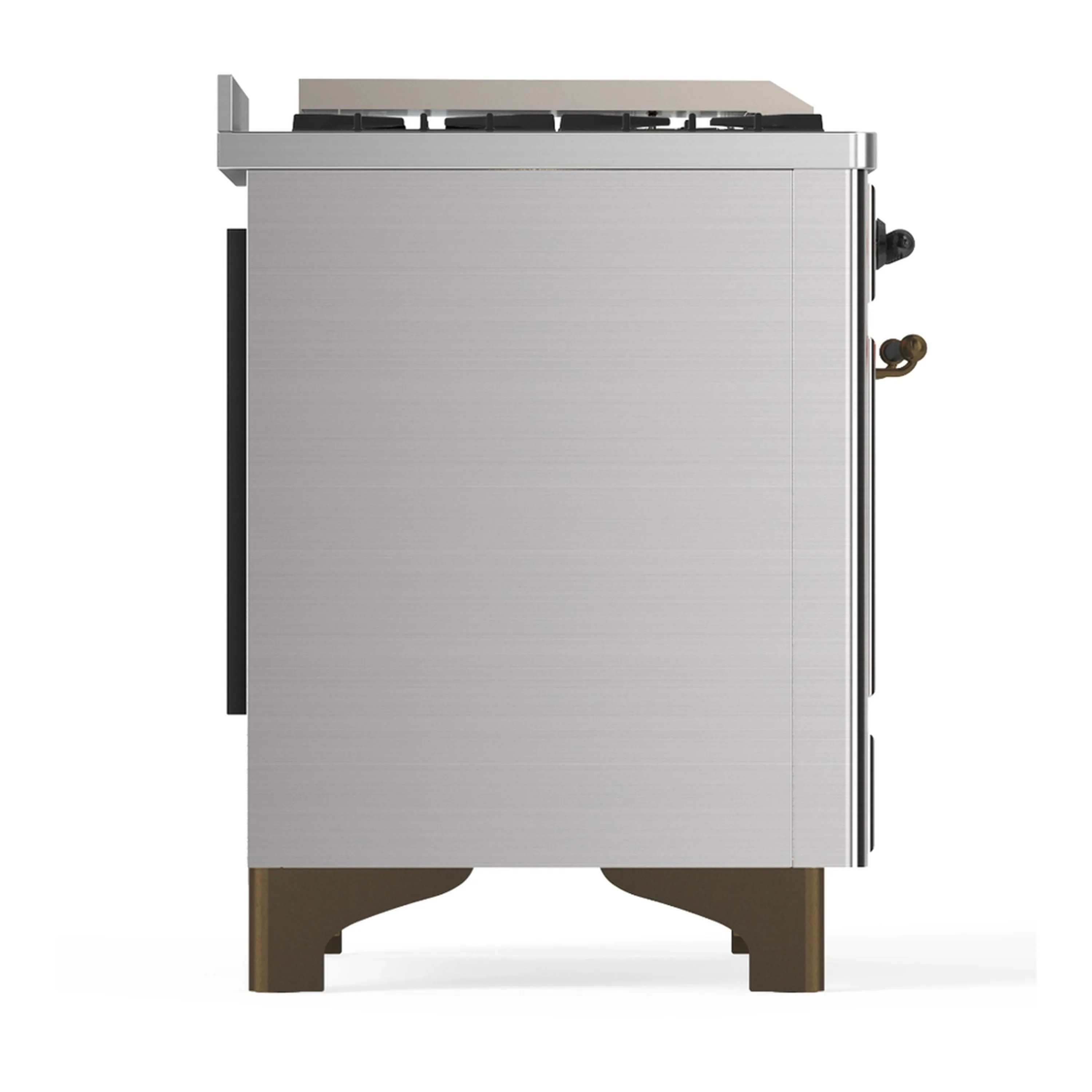 ILVE Majestic III 36-inch Dual Fuel Range with 5 Liquid Propane Burner, Griddle and Triple Glass Door Electric Oven in Stainless Steel with Burnished Trim (UM36FNR3SSBLP) - Image 7