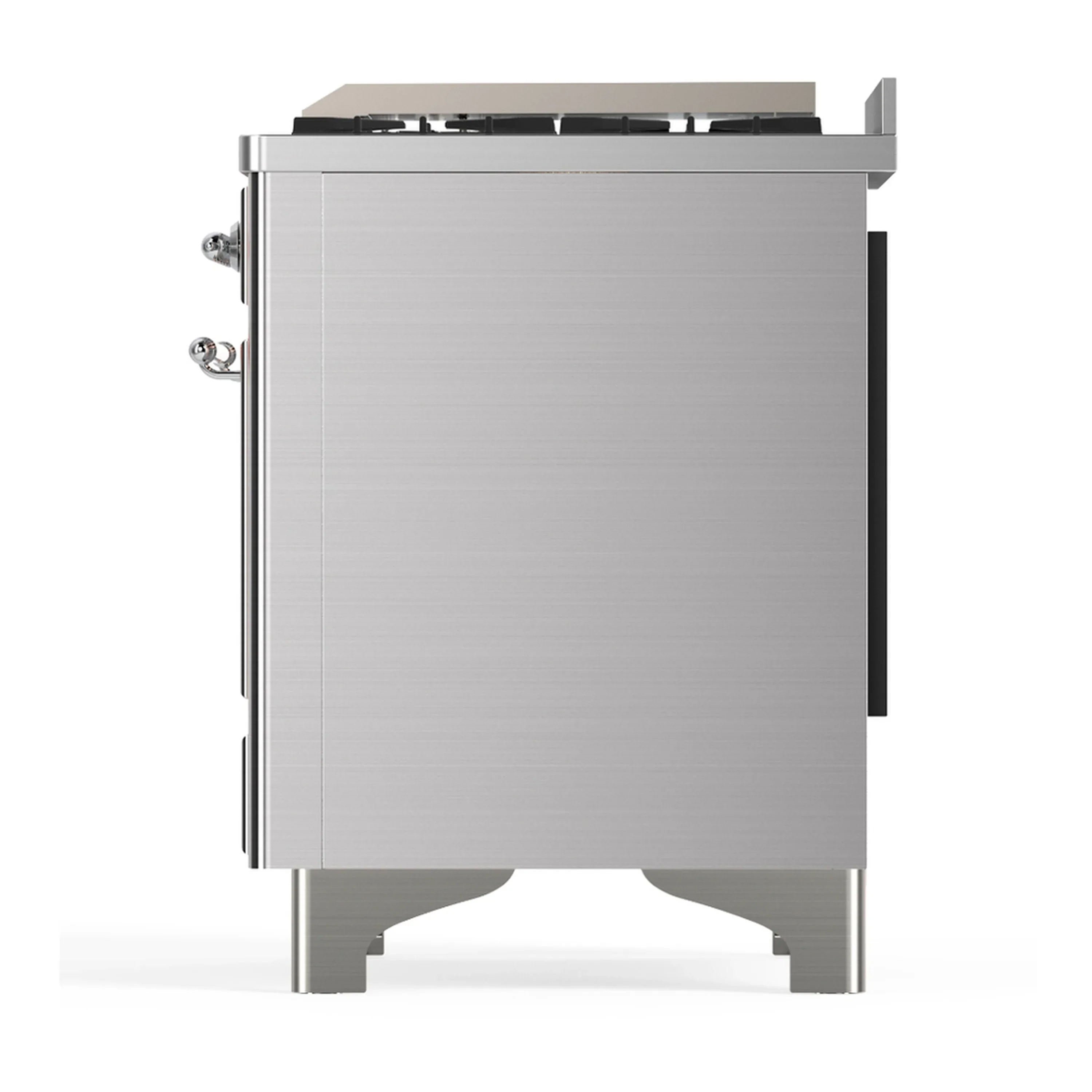ILVE Majestic III 36-inch Dual Fuel Range with 5 Liquid Propane Burner, Griddle and Triple Glass Door Electric Oven in Stainless Steel with Chrome Trim (UM36FNR3SSCLP) - Image 6