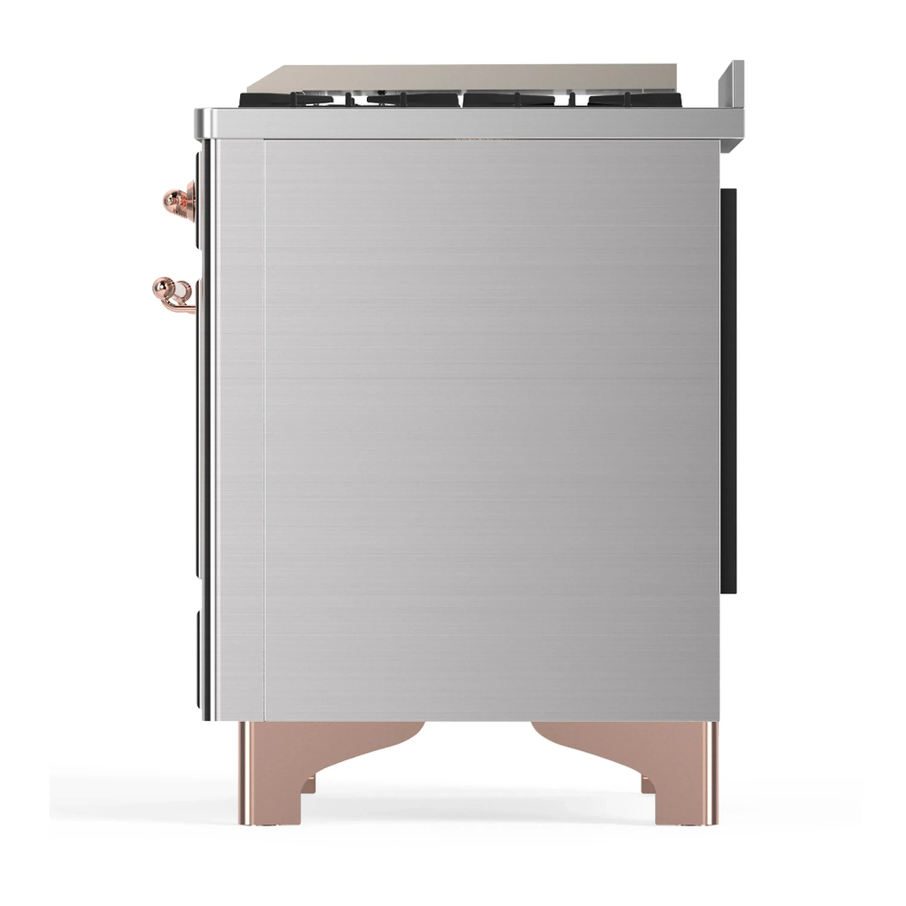 ILVE Majestic III 36-inch Dual Fuel Range with 5 Liquid Propane Burner, Griddle and Triple Glass Door Electric Oven in Stainless Steel with Copper Trim (UM36FNR3SSPLP) - Image 6