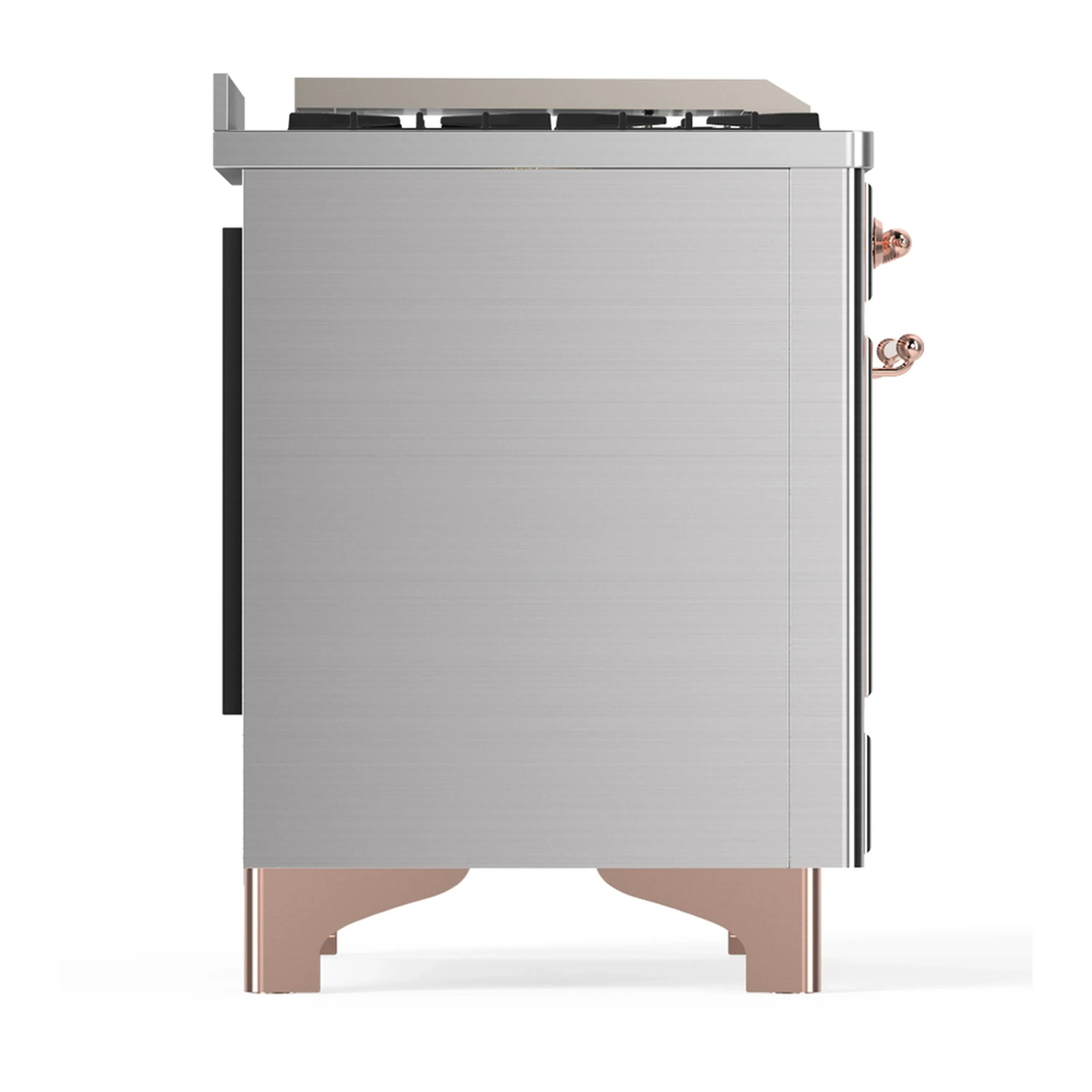 ILVE Majestic III 36-inch Dual Fuel Range with 5 Liquid Propane Burner, Griddle and Triple Glass Door Electric Oven in Stainless Steel with Copper Trim (UM36FNR3SSPLP) - Image 7