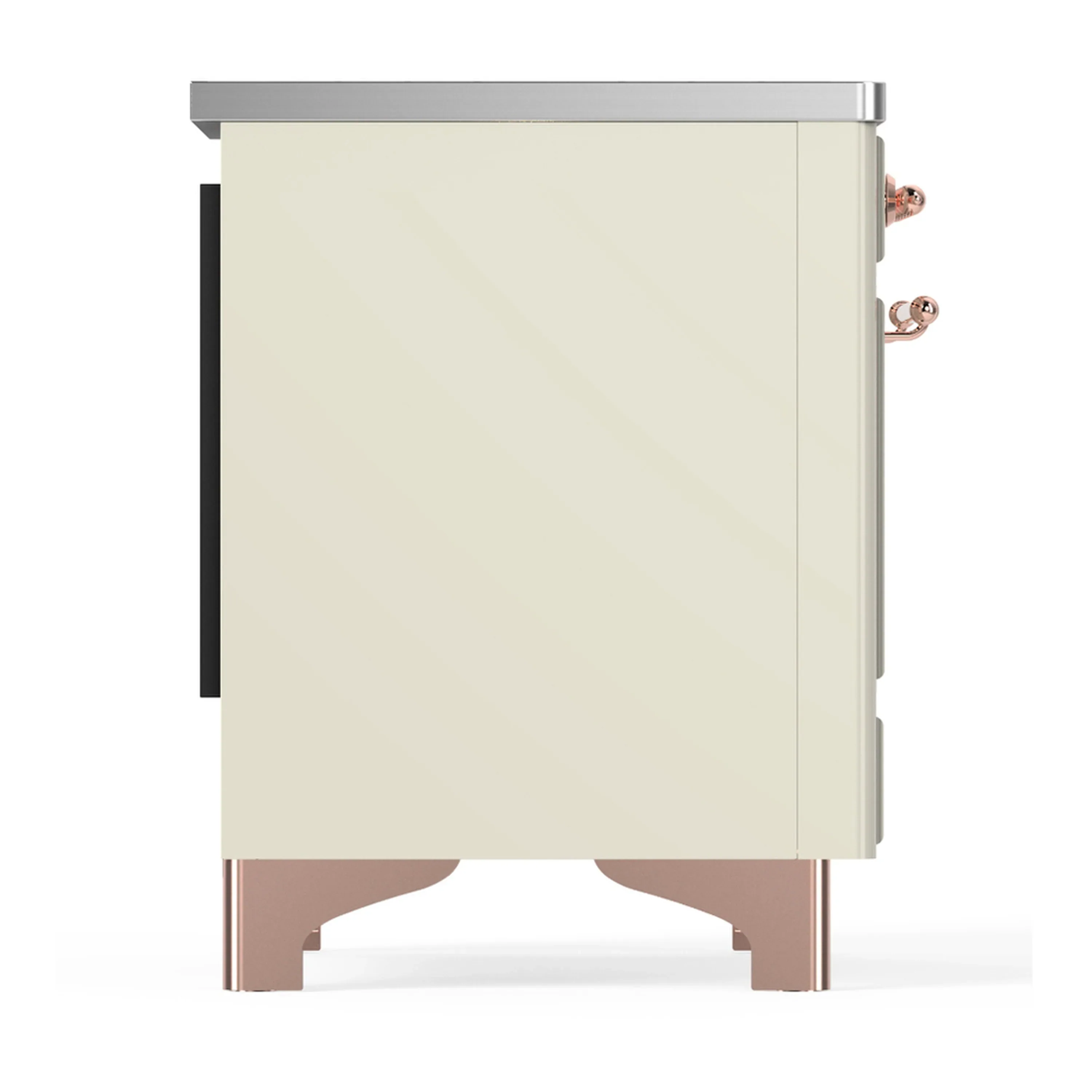 ILVE Majestic III 36-Inch Induction Range with 6 Induction Elements and Solid Door Electric Oven in Antique White with Copper Trim (UMIB36QNR3AWP) - Image 6