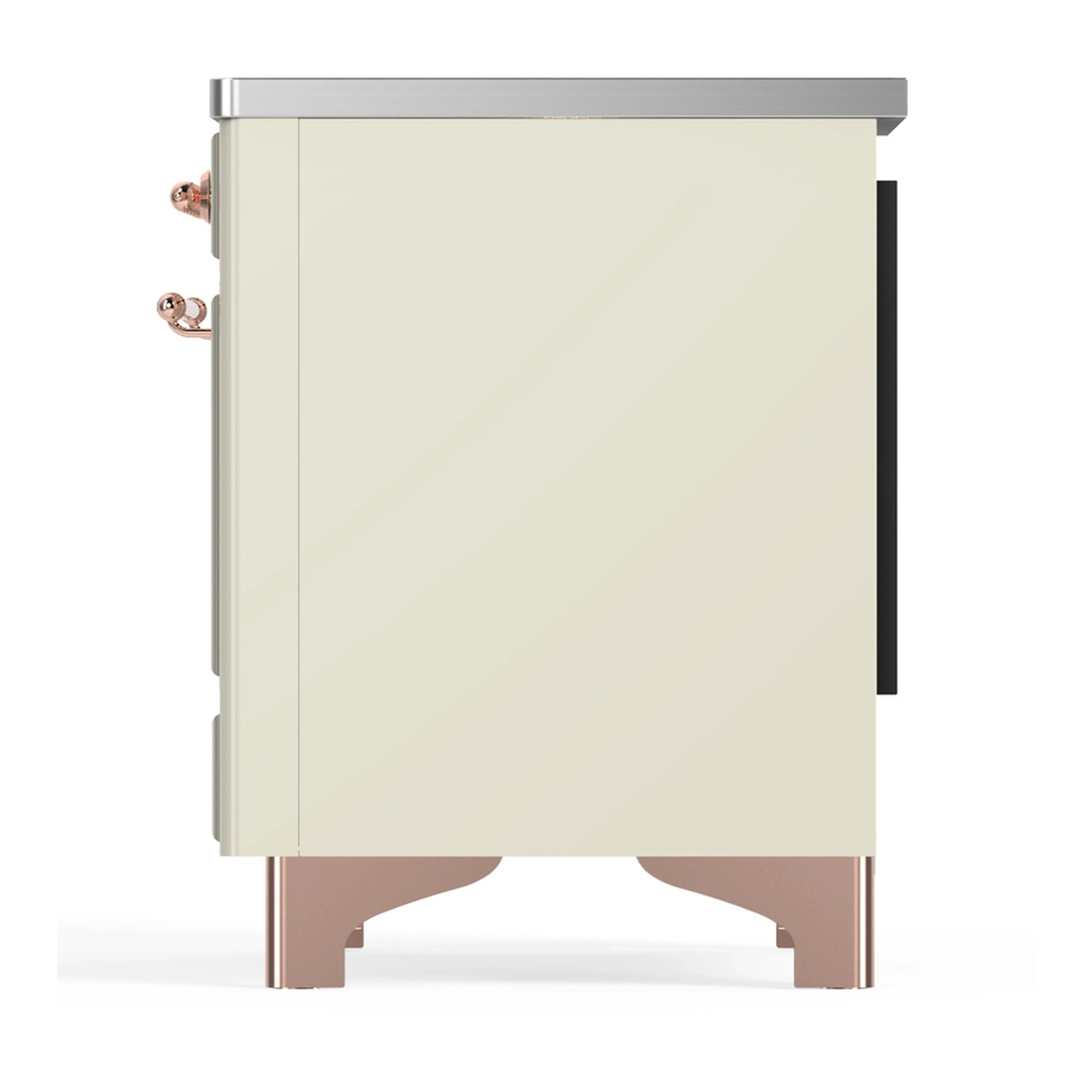ILVE Majestic III 36-Inch Induction Range with 6 Induction Elements and Solid Door Electric Oven in Antique White with Copper Trim (UMIB36QNR3AWP) - Image 7