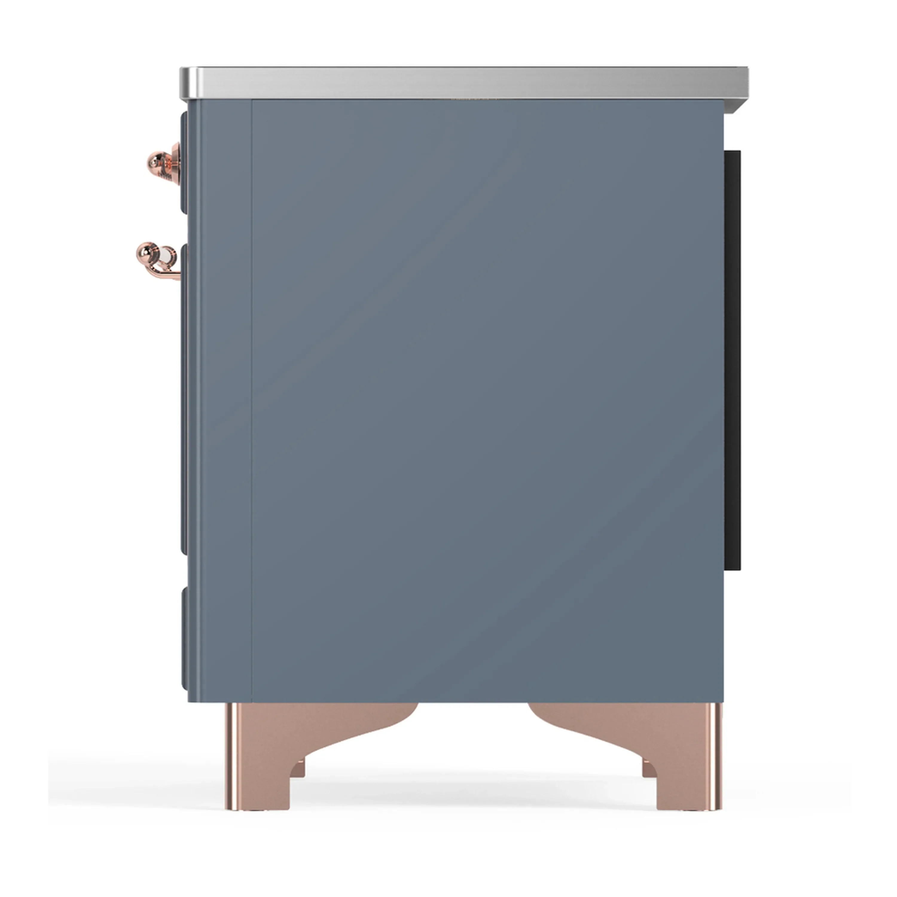 ILVE Majestic III 36-Inch Induction Range with 6 Induction Elements and Triple Glass Door Electric Oven in Blue Grey with Copper Trim (UMIB36NR3BGP) - Image 7