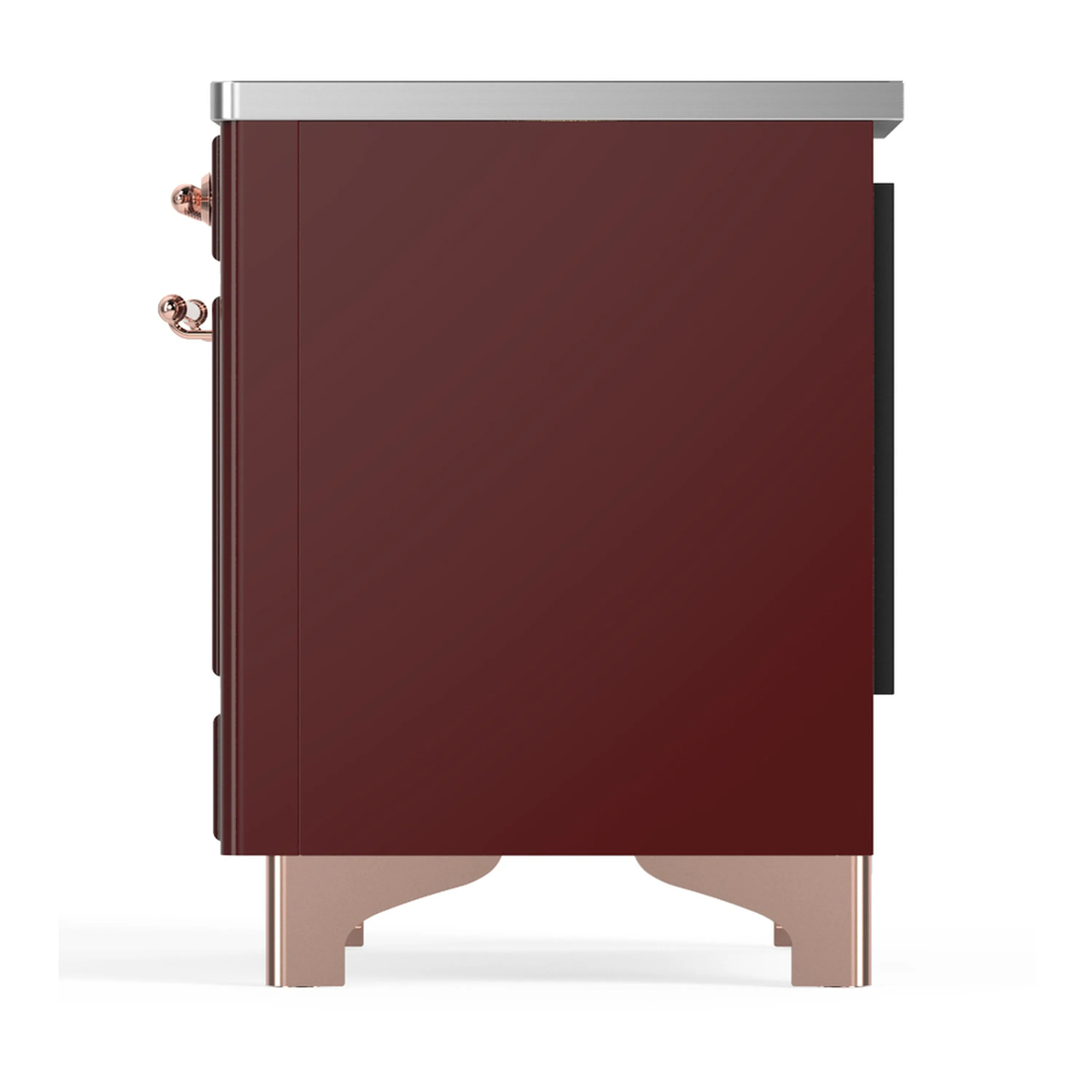 ILVE Majestic III 36-Inch Induction Range with 6 Induction Elements and Triple Glass Door Electric Oven in Burgundy with Copper Trim (UMIB36NR3BUP) - Image 7