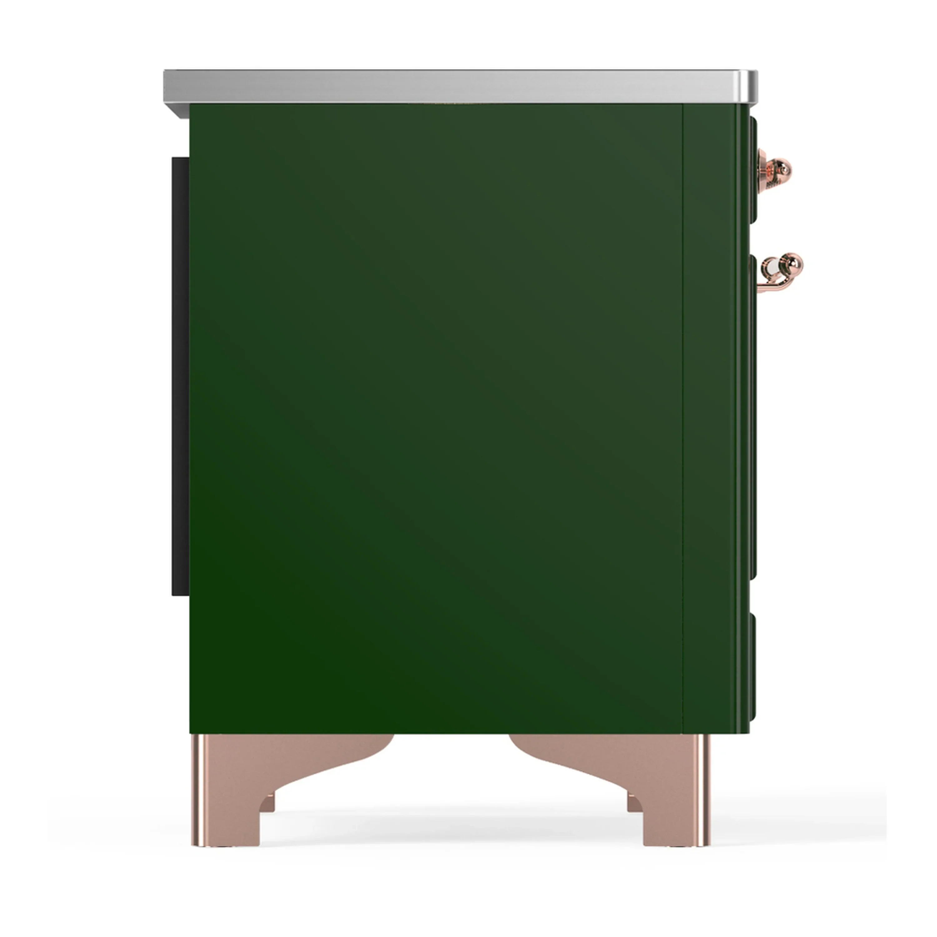 ILVE Majestic III 36-Inch Induction Range with 6 Induction Elements and Triple Glass Door Electric Oven in Emerald Green with Copper Trim (UMIB36NR3EGP) - Image 6