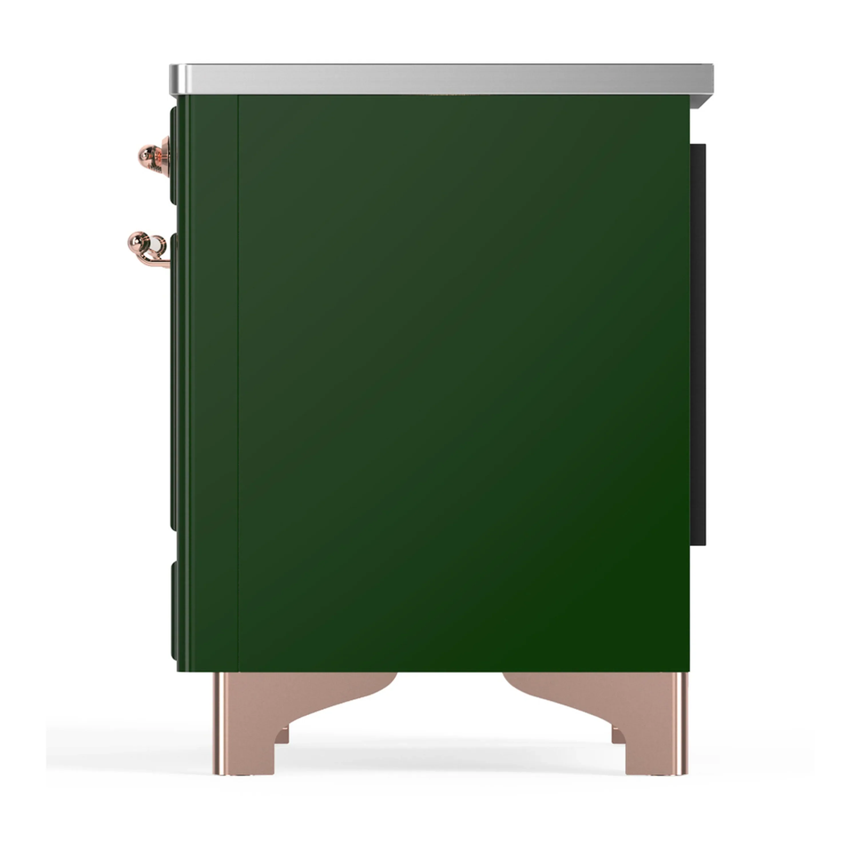 ILVE Majestic III 36-Inch Induction Range with 6 Induction Elements and Triple Glass Door Electric Oven in Emerald Green with Copper Trim (UMIB36NR3EGP) - Image 7