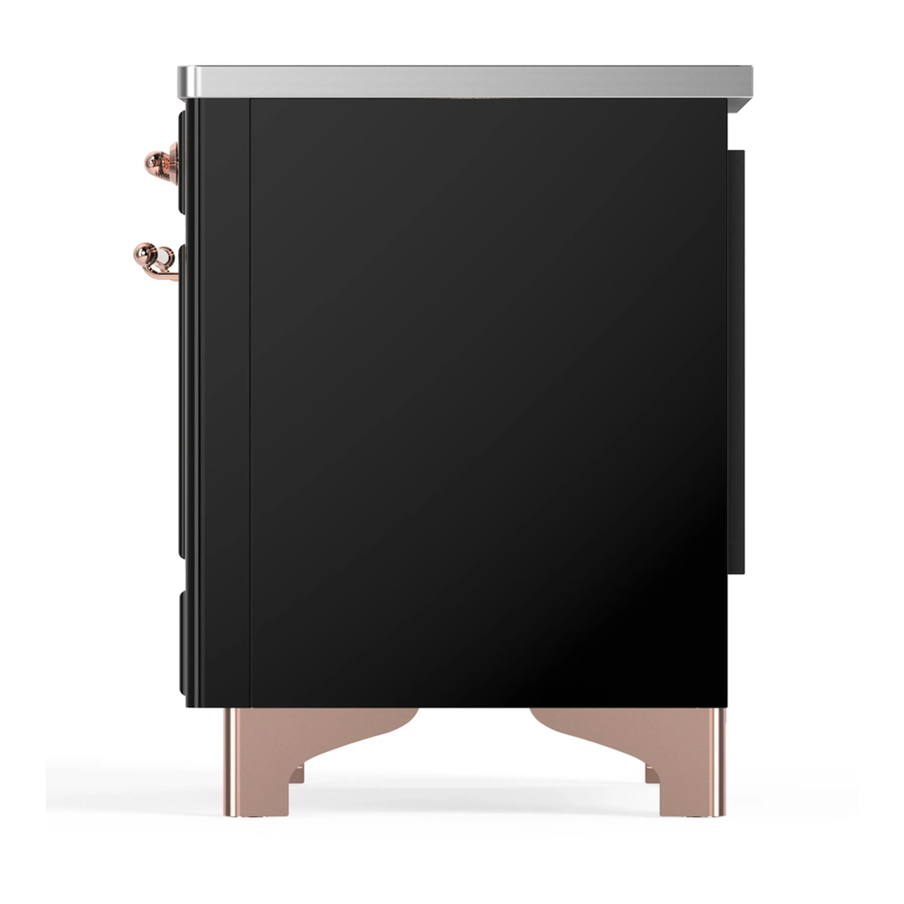 ILVE Majestic III 36-Inch Induction Range with 6 Induction Elements and Triple Glass Door Electric Oven in Glossy Black with Copper Trim (UMIB36NR3BKP) - Image 7