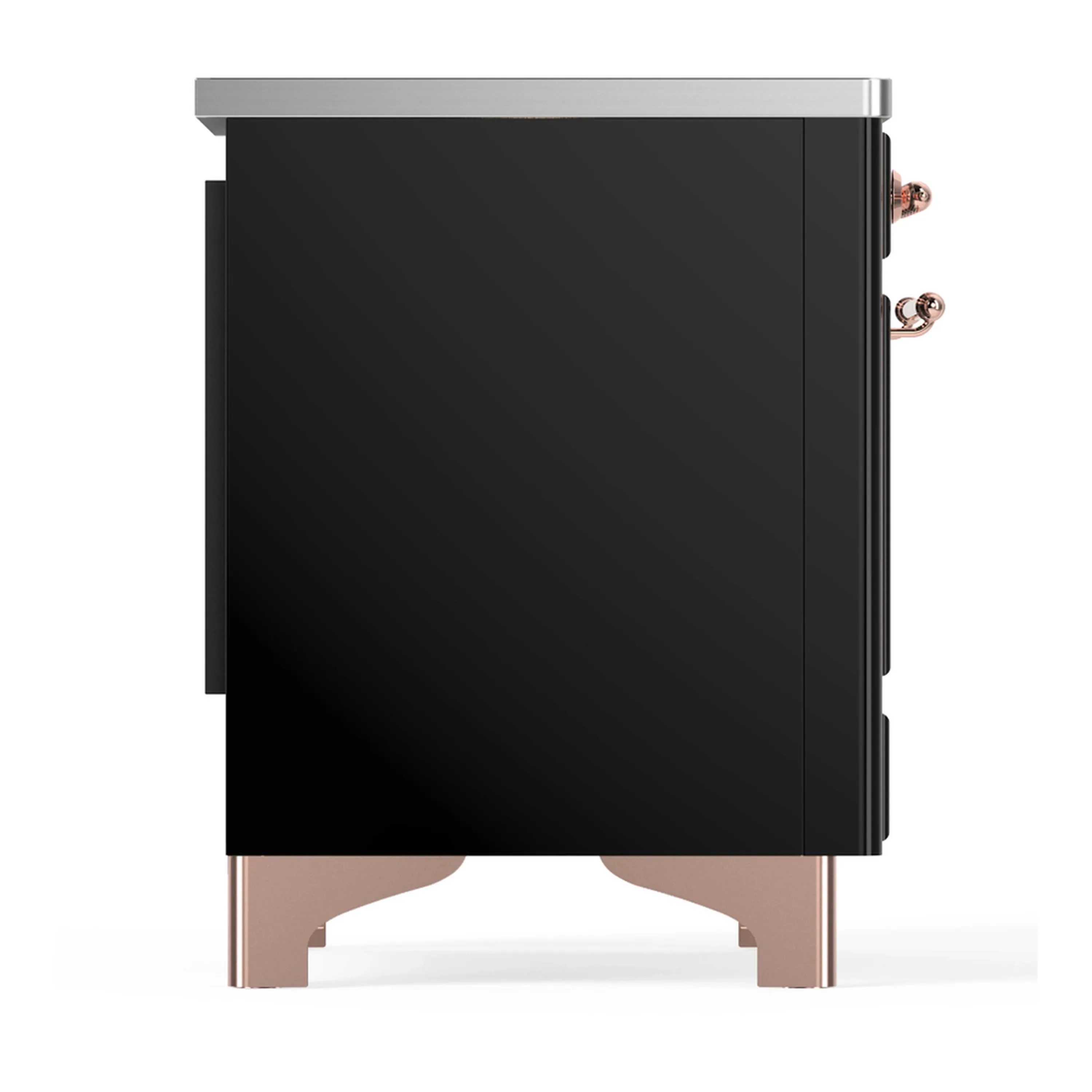 ILVE Majestic III 36-Inch Induction Range with 6 Induction Elements and Solid Door Electric Oven in Glossy Black with Copper Trim (UMIB36QNR3BKP) - Image 6