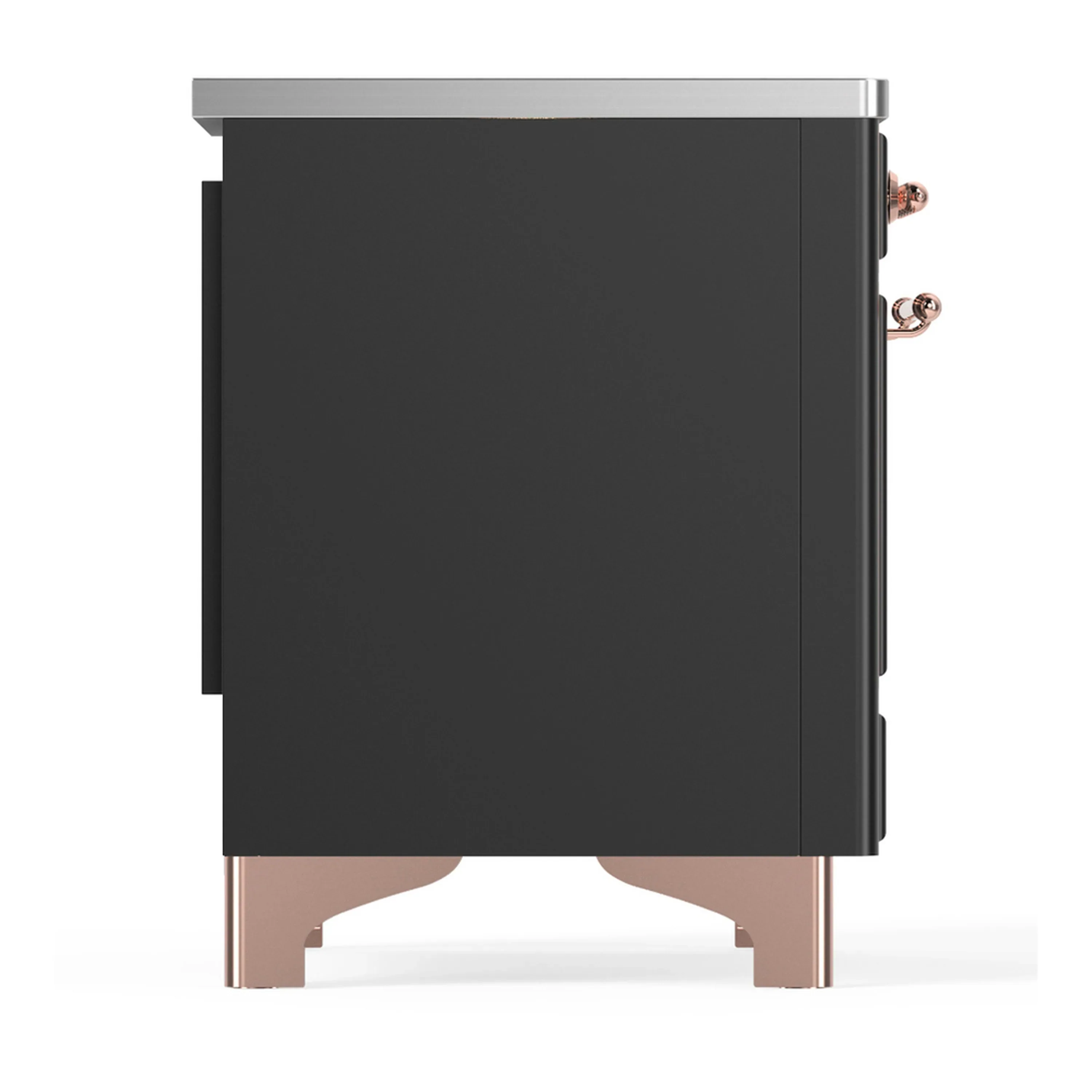 ILVE Majestic III 36-Inch Induction Range with 6 Induction Elements and Triple Glass Door Electric Oven in Matte Graphite with Copper Trim (UMIB36NR3MGP) - Image 6