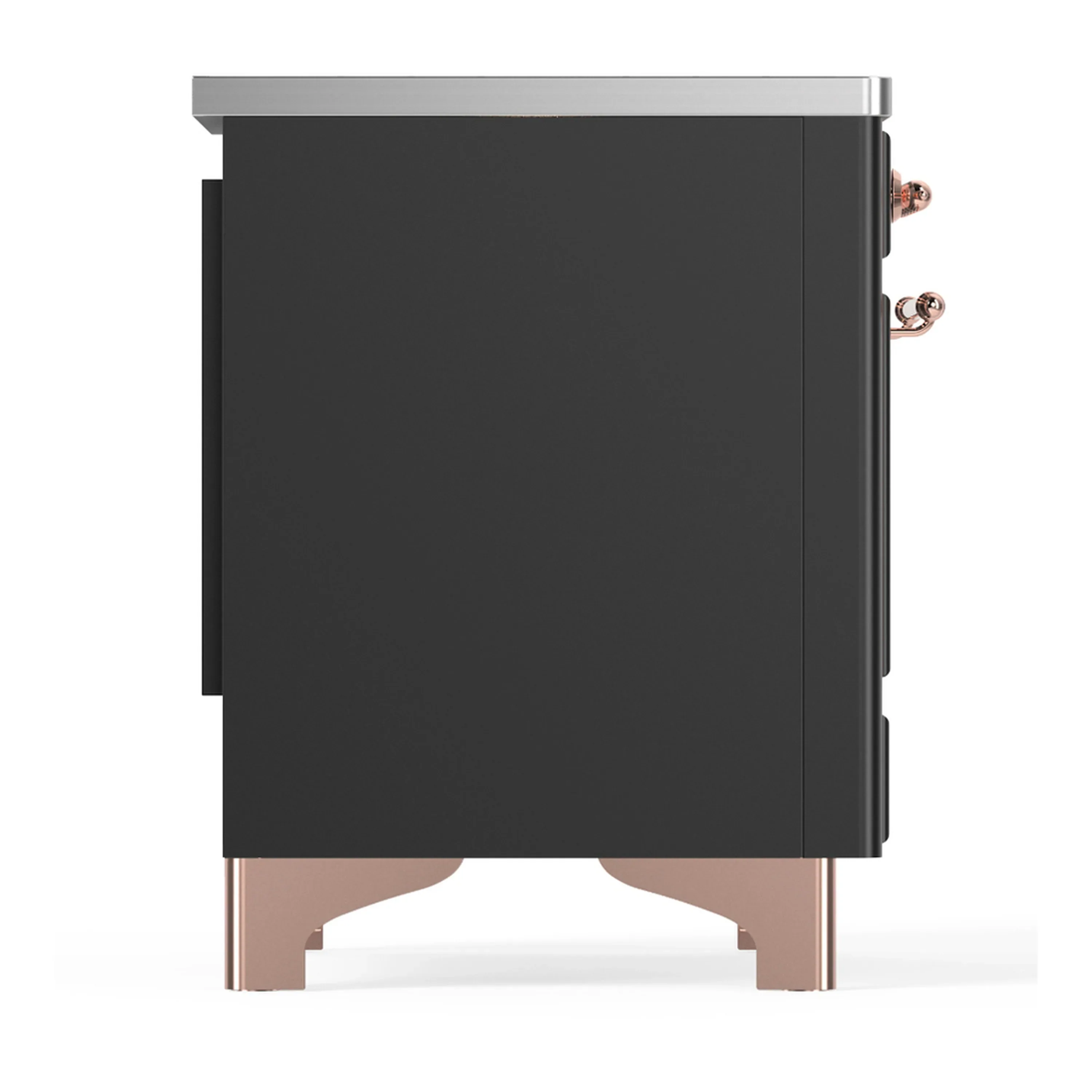 ILVE Majestic III 36-Inch Induction Range with 6 Induction Elements and Solid Door Electric Oven in Matte Graphite with Copper Trim (UMIB36QNR3MGP) - Image 5
